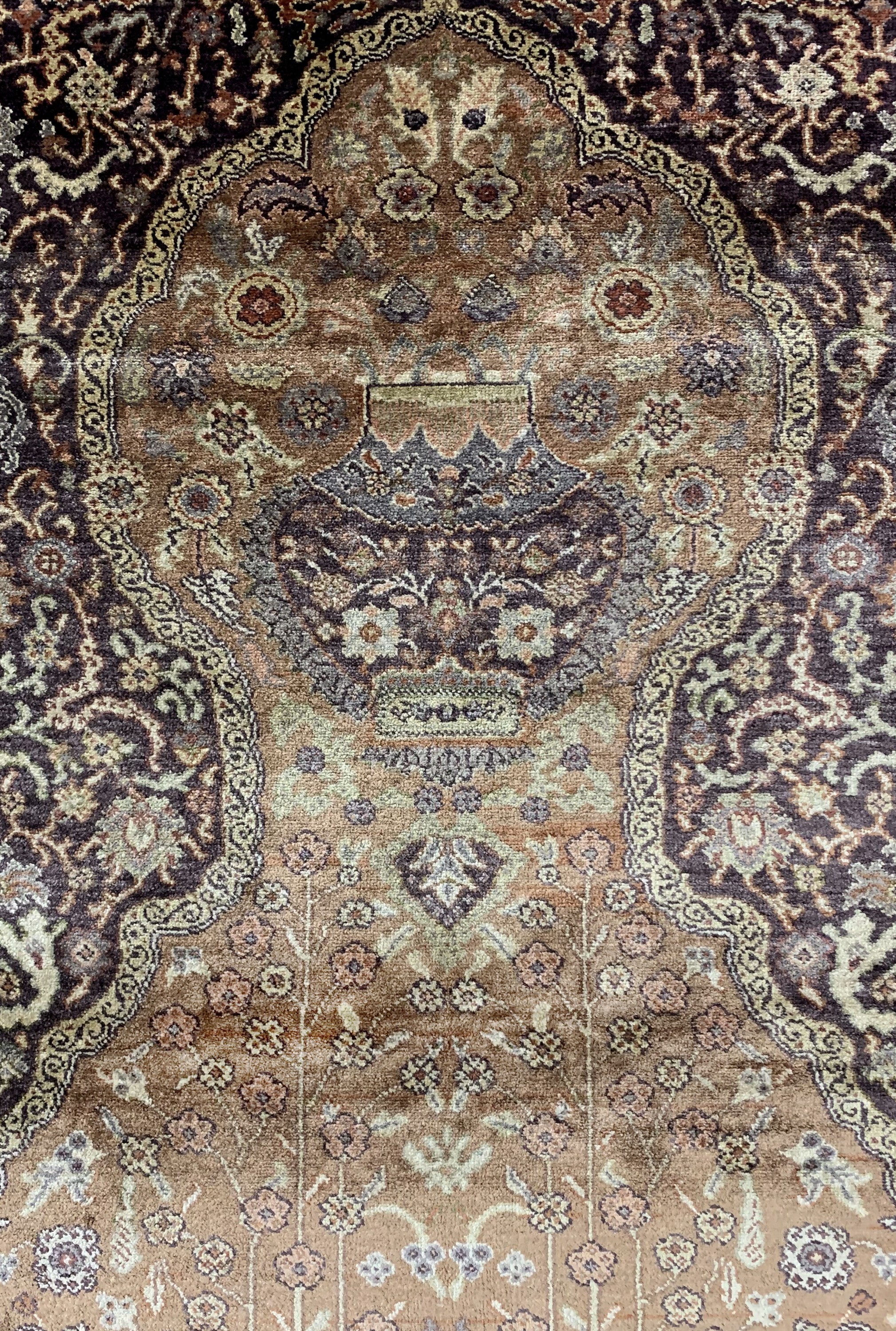 Detail d: Kayseri Flosch, Türkei, Anfang 20.Jhd, merzerisierte Baumwolle, ca. 200 x 127 cm, EHZ: 2