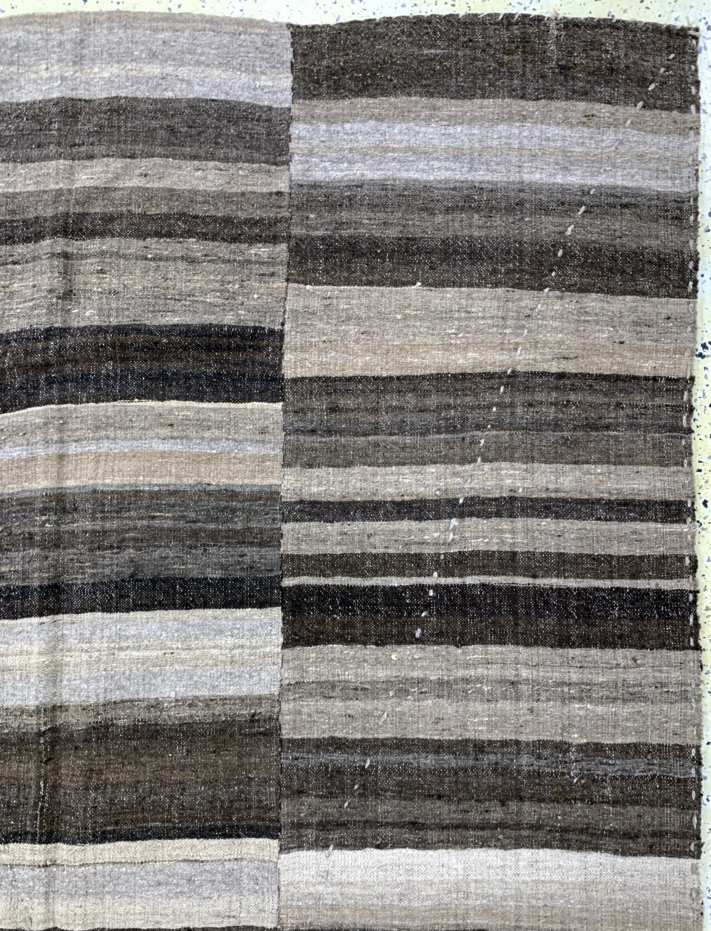 Detail e: Mazandaran Kelim(3 Bahnig), Persien, Mitte 20.Jhd, Wolle auf Wolle, ca. 410 x 186 cm, EHZ: 2