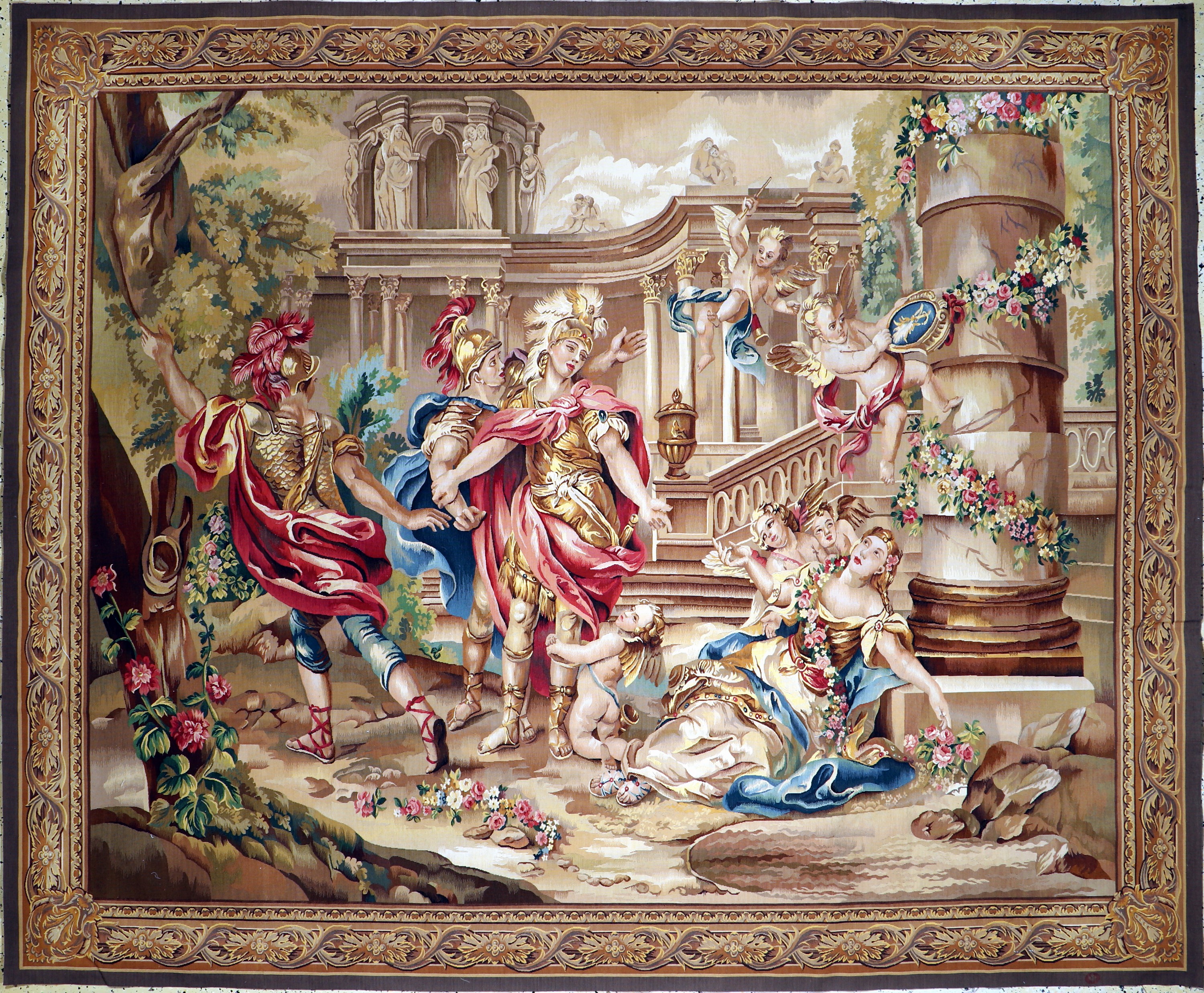 Tappiserie fein, China, Ende 20.Jhd, Wolle auf Wolle, ca. 230 x 275 cm, EHZ:(nahezu Neuwertig).