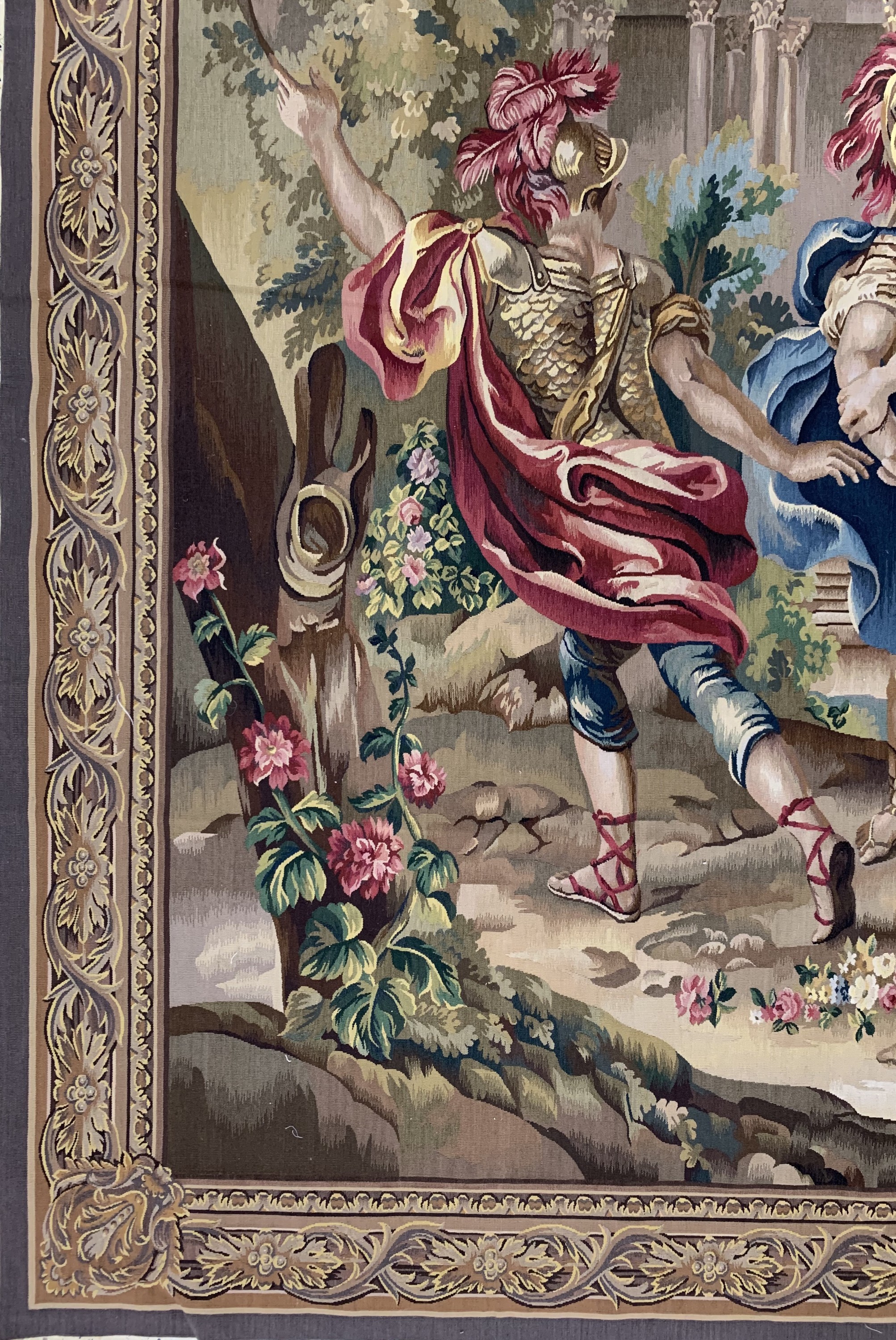 Detail d: Tappiserie fein, China, Ende 20.Jhd, Wolle auf Wolle, ca. 230 x 275 cm, EHZ:(nahezu Neuwertig).