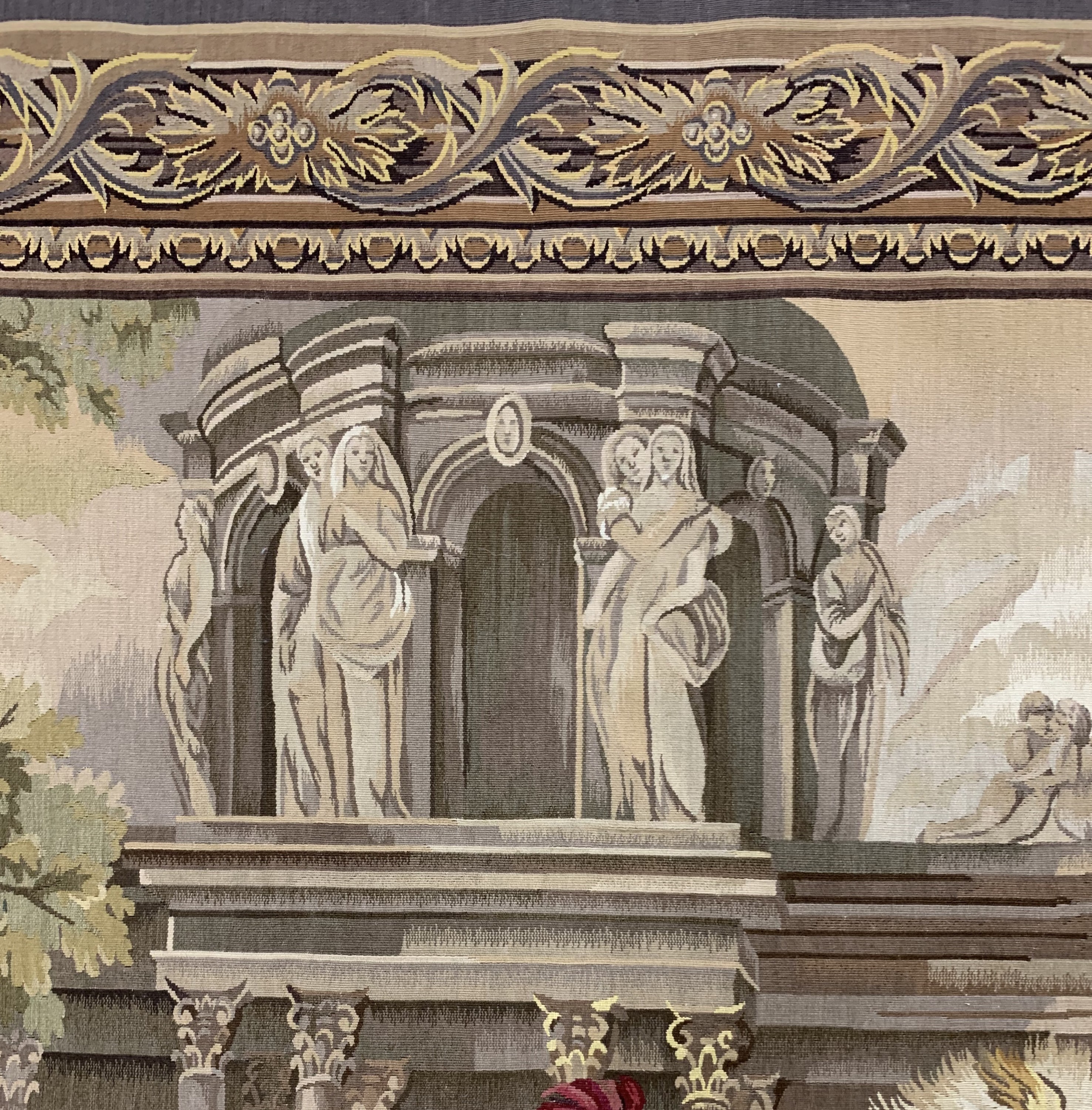 Detail e: Tappiserie fein, China, Ende 20.Jhd, Wolle auf Wolle, ca. 230 x 275 cm, EHZ:(nahezu Neuwertig).