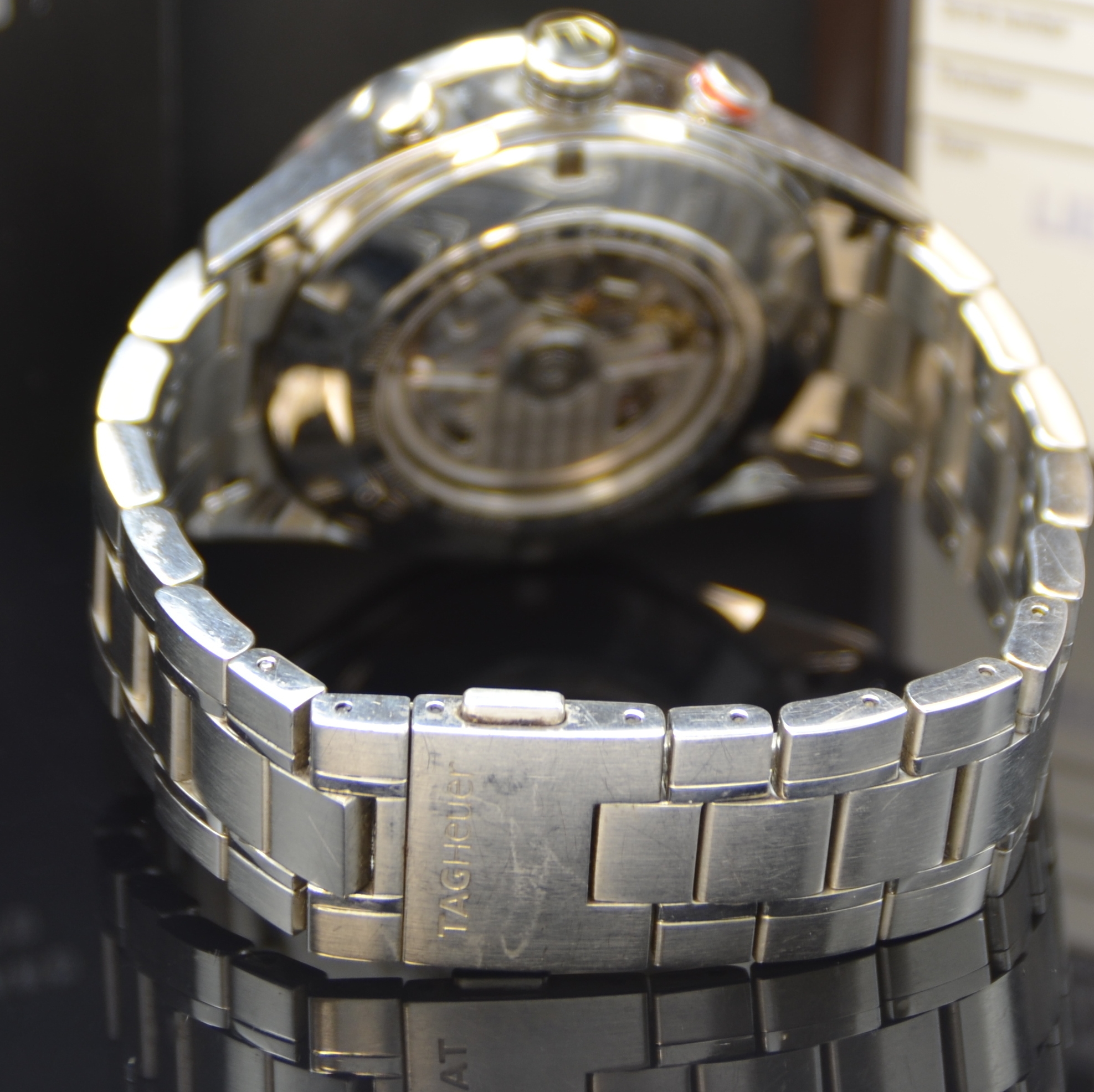 Detail b: TAG HEUER Carrera Armbandchronograph Referenz CV2A11, Schweiz verk. lt. beil. Pap. 06/2014, Automatik, Edelstahlgeh. inkl. Gliederband m. Faltschl., ...