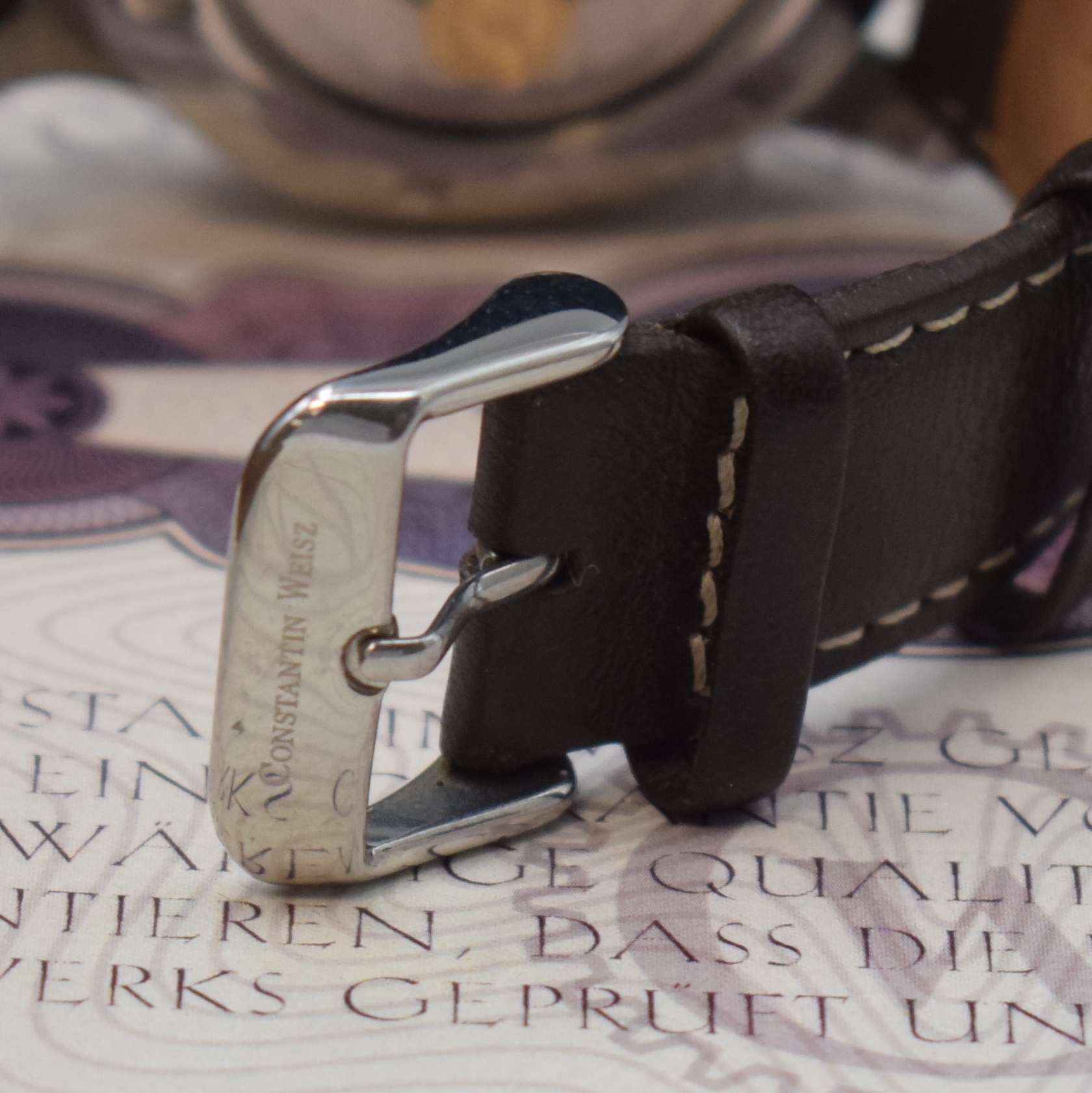Detail b: CONSTANTIN WEISZ Tourbillon auf 999 Stück limitierte Armbanduhr, Deutschland verk. lt. beil. Pap. 07/2013, Automatik, Stahlgeh. beids. vergl., orig. ...