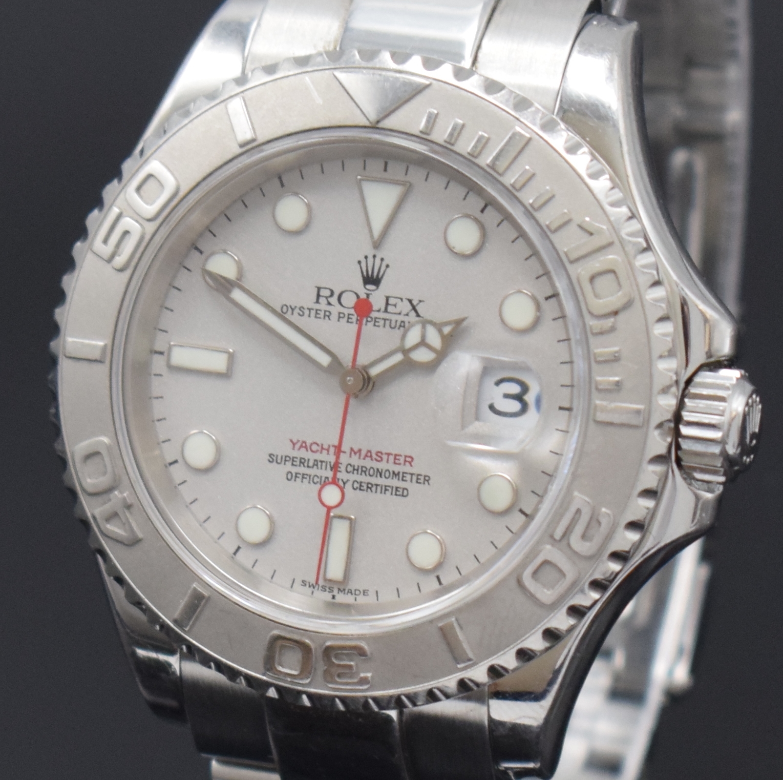 Detail a: ROLEX Herrenarmbanduhr Oyster Perpetual Date Yacht-Master Referenz 16622, Automatik, Schweiz um 2006, D-Serie, Chronometer der Superlative in ...