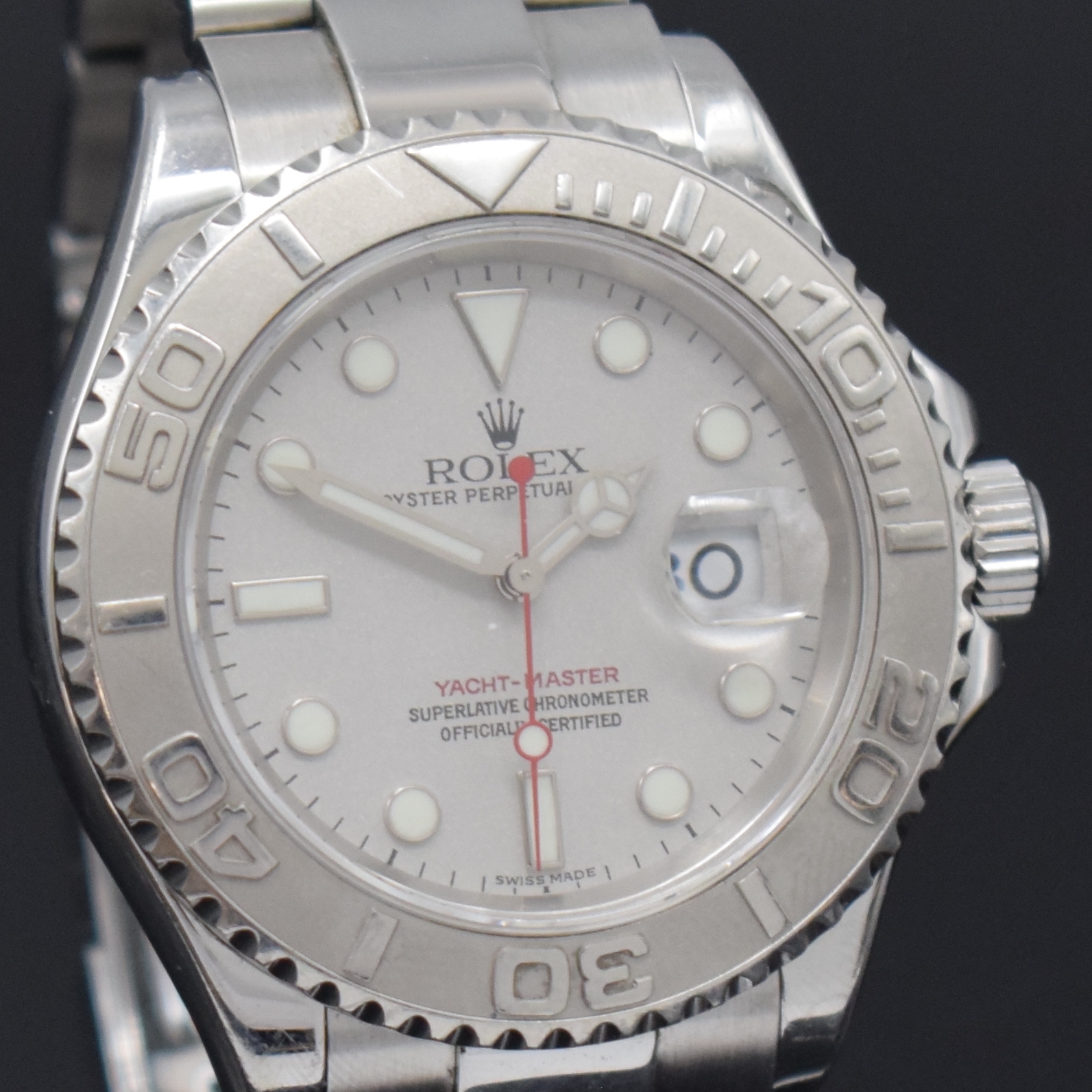 Detail c: ROLEX Herrenarmbanduhr Oyster Perpetual Date Yacht-Master Referenz 16622, Automatik, Schweiz um 2006, D-Serie, Chronometer der Superlative in ...