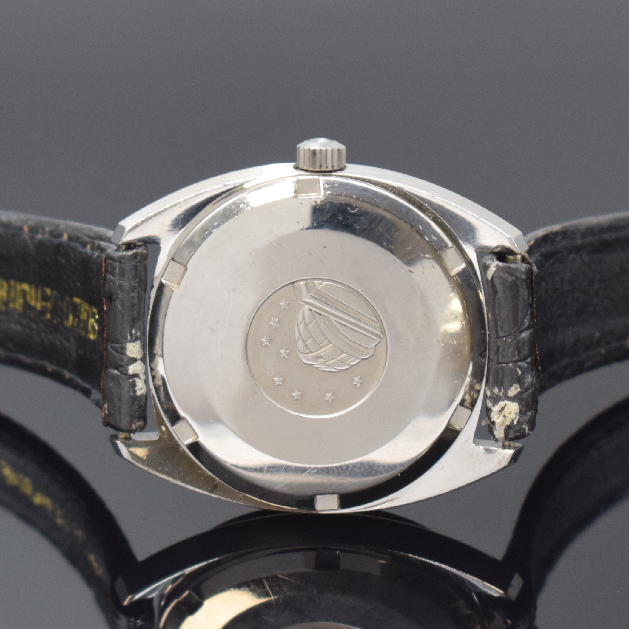 Detail c: OMEGA Constellation Armbandchronometer in Stahl/WG Referenz 168.029, Schweiz um 1971, Automatik, verschr. Geh., orig. Krone u. Glas, WG ...