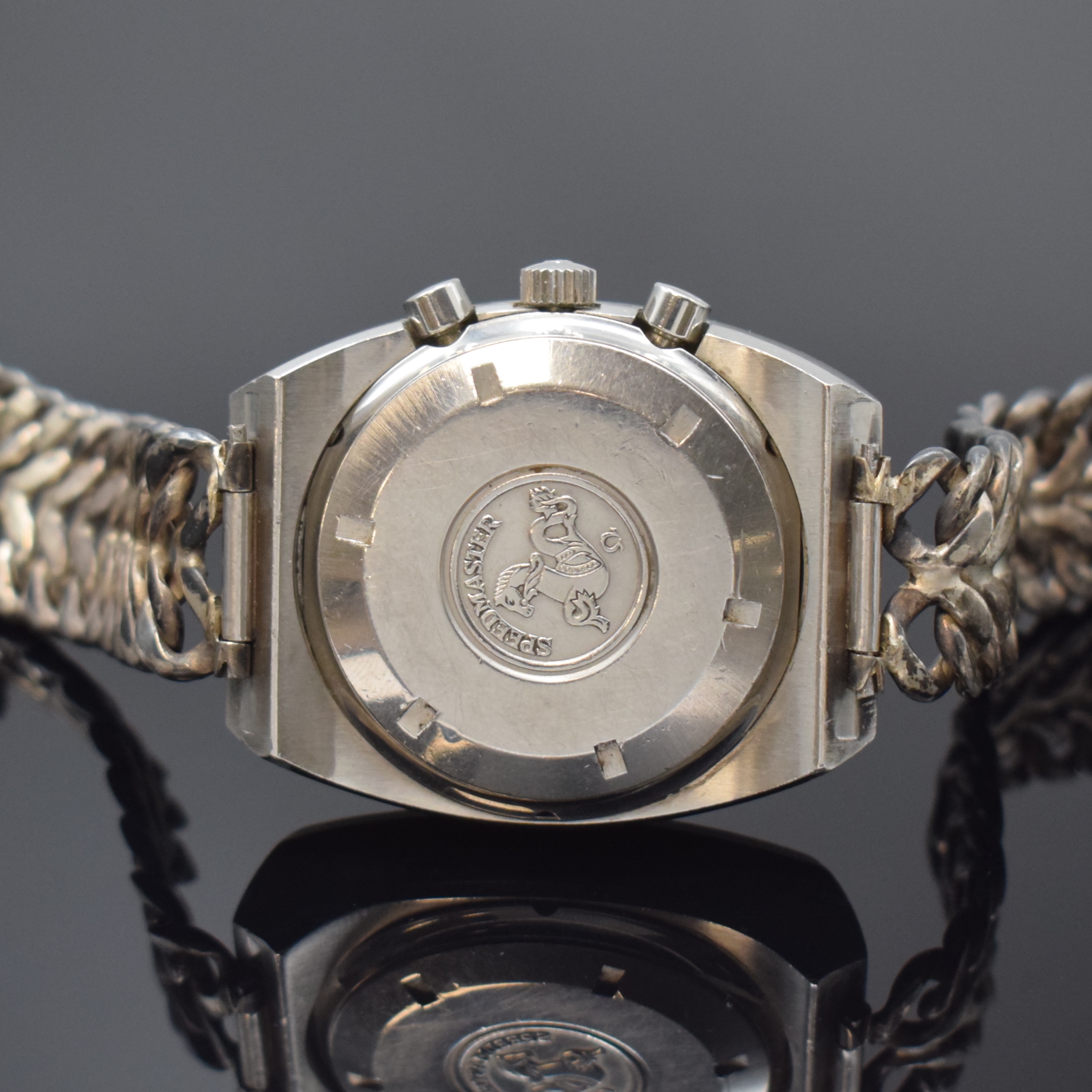 Detail d: OMEGA Armbandchronograph Speedmaster 125 in Chronometerqualität Referenz 378.0801/178.0002, Automatik, Schweiz um 1974, Edelstahlgeh. inkl. neutr. ...