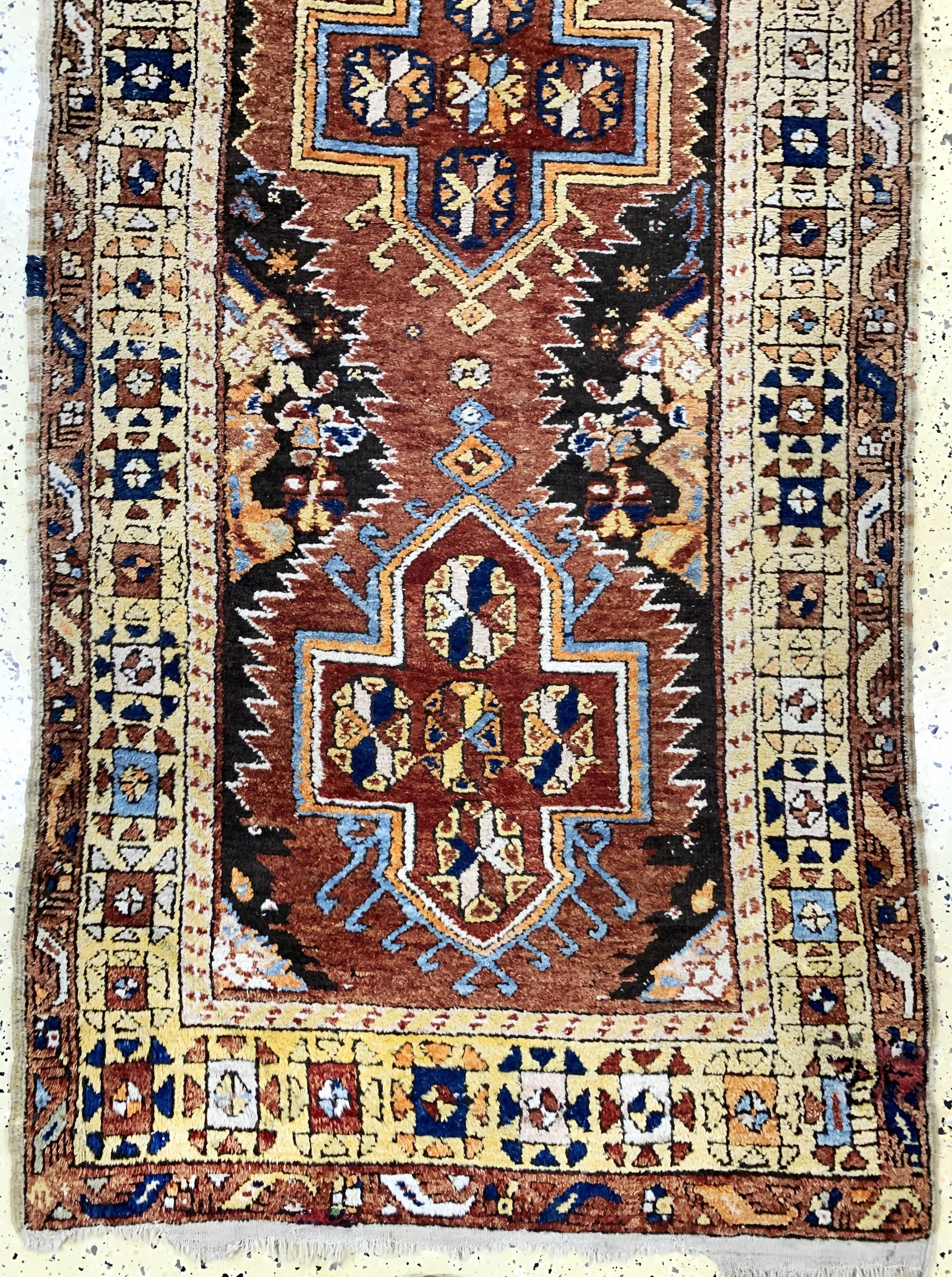 Detail c: Konya alt, Türkei, Anfang 20.Jhd, Wolle aufWolle, ca. 335 x 105 cm, EHZ: 2-3