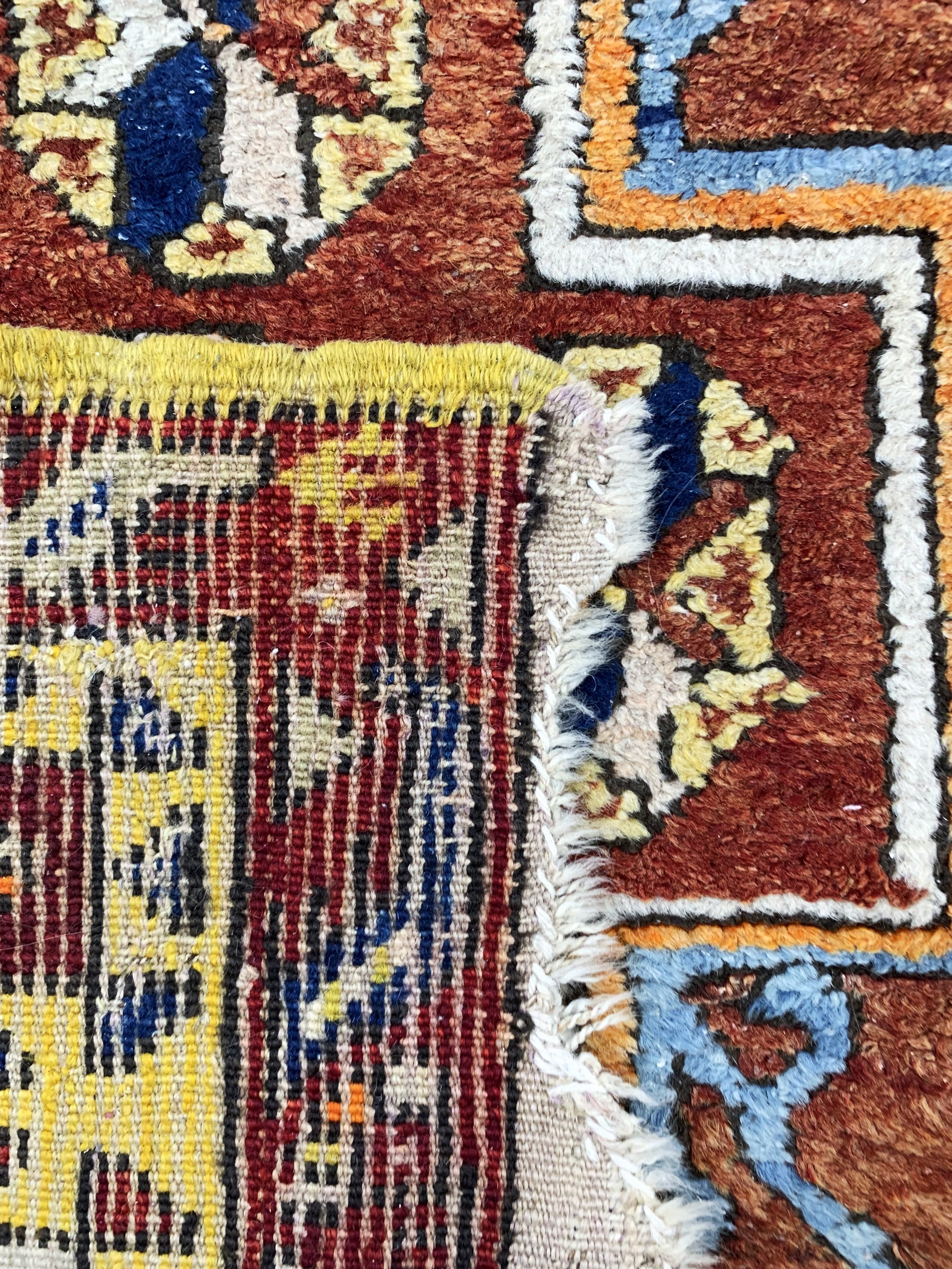 Detail d: Konya alt, Türkei, Anfang 20.Jhd, Wolle aufWolle, ca. 335 x 105 cm, EHZ: 2-3