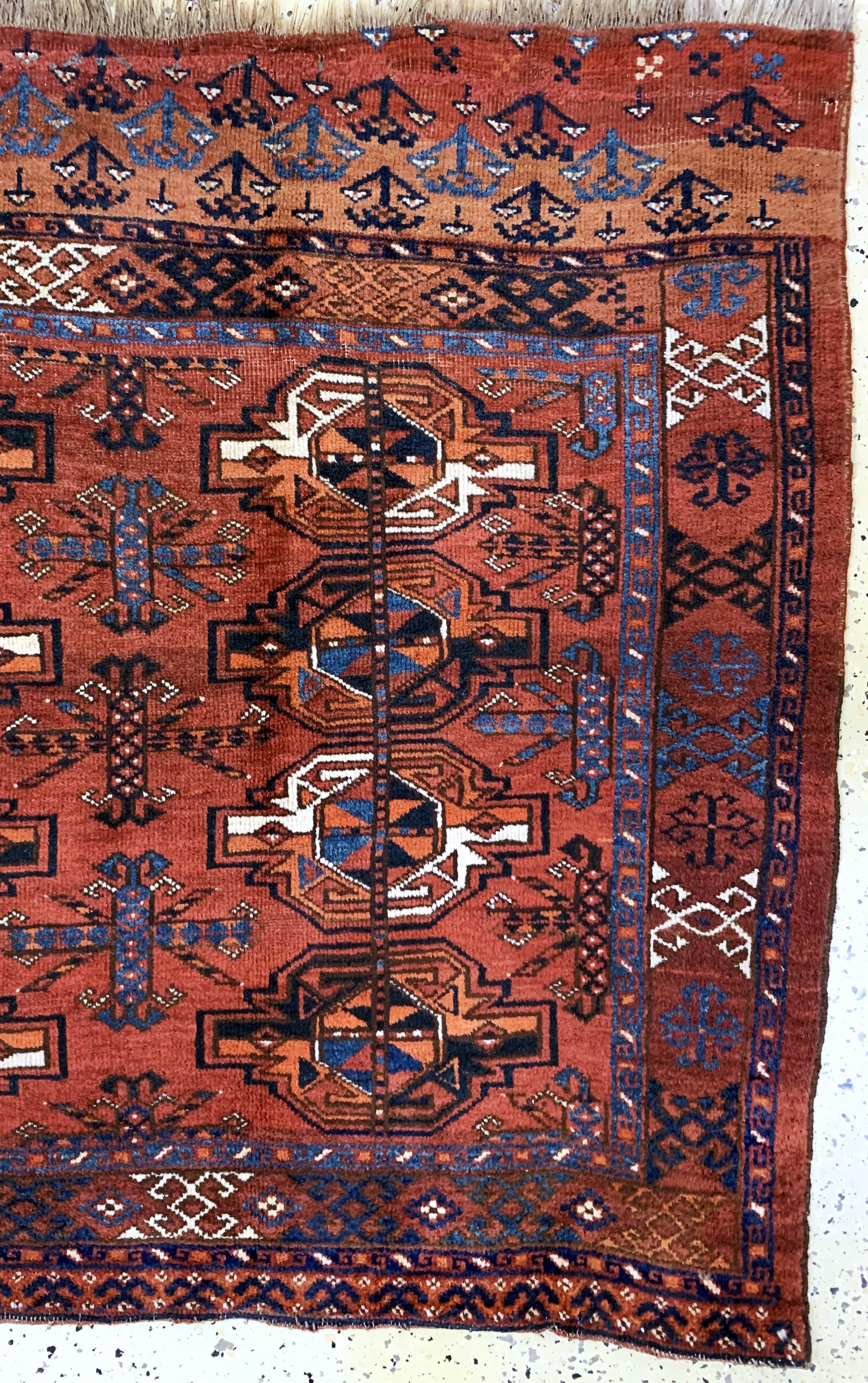 Detail a: Ersari Tschowal antik, Turkmenistan, um 1900, Wolle auf Wolle, ca. 164 x 110 cm, EHZ: 3
