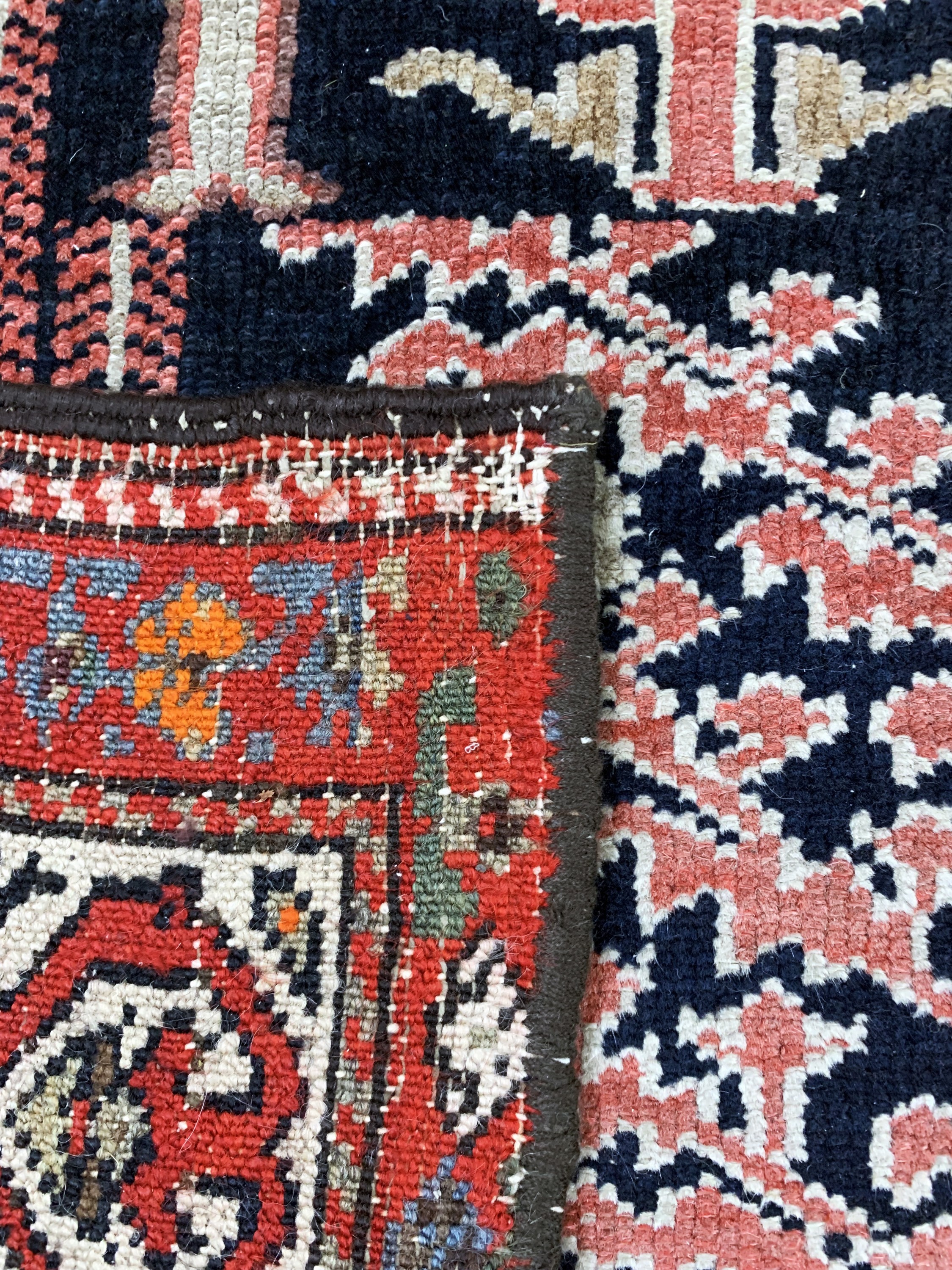 Detail f: Antiker Malayer, Persien, um 1900, Wolle auf Baumwolle, ca. 165 x 145 cm, verkürzt, EHZ: 3