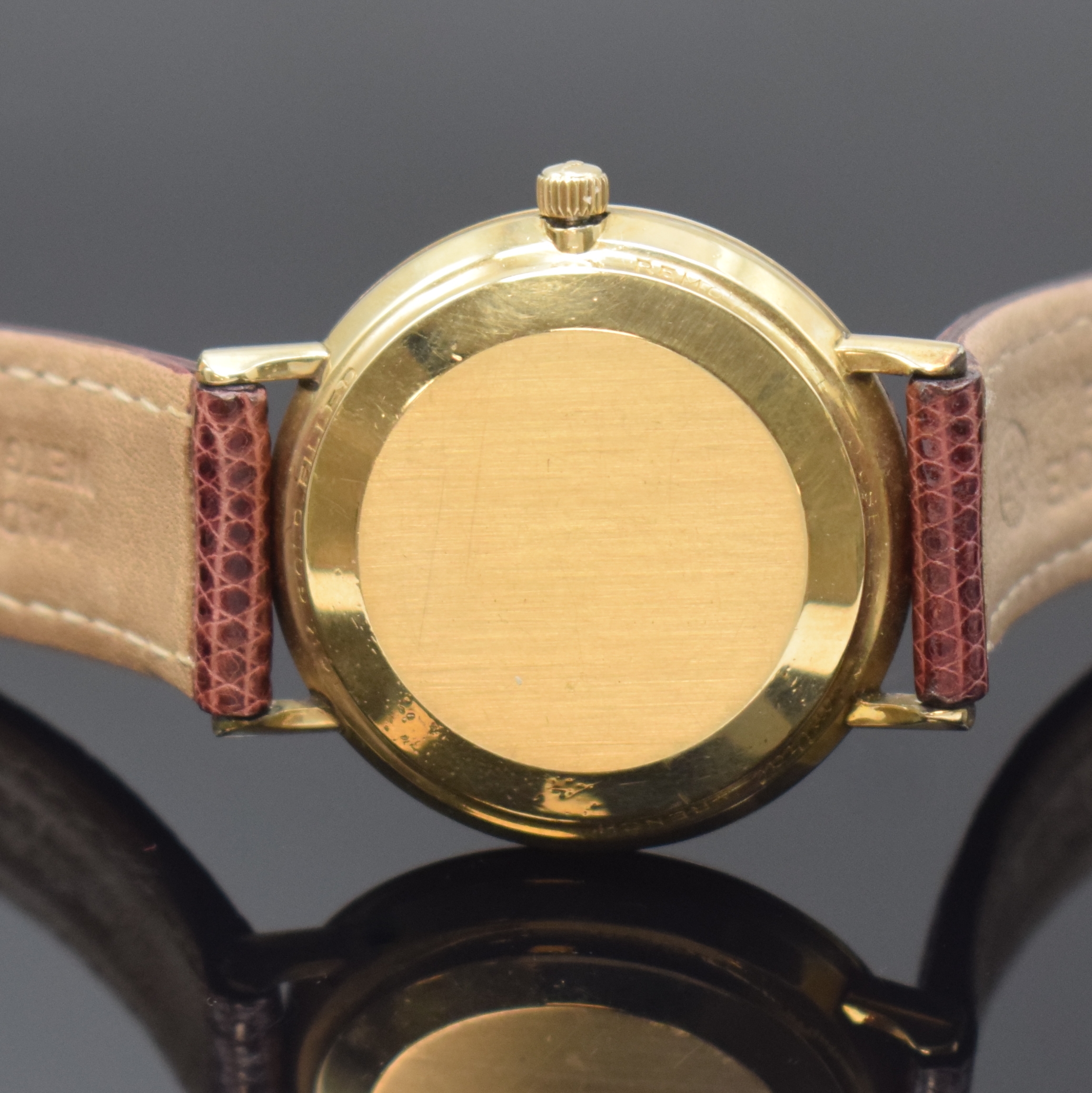 Detail c: LONGINES Herrenarmbanduhr Serie ADMIRAL 5- Stars, Schweiz / USA 1960er Jahre, Automatik, GG-Filled, Einschalengeh., vers. Blatt mit aufges. Indizes, ...