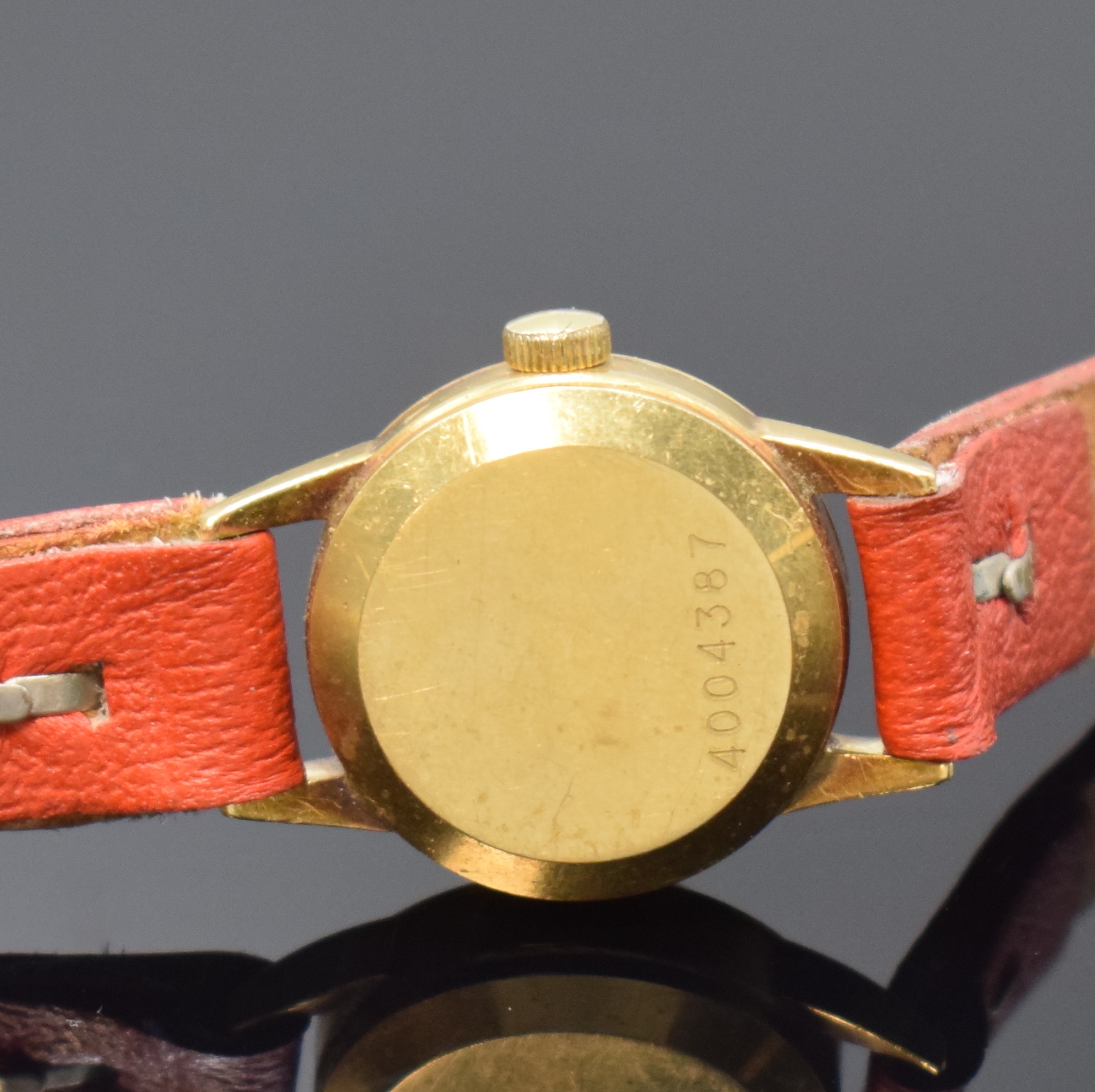 Detail c: Konvolut: 3 Eterna-Matic Armbanduhren in Gold, Schweiz / USA um 1960, 2 x GG 750/000, 1 X GG 585/000, 1 x bez. Golden Heart an verg. Flexband mit ...