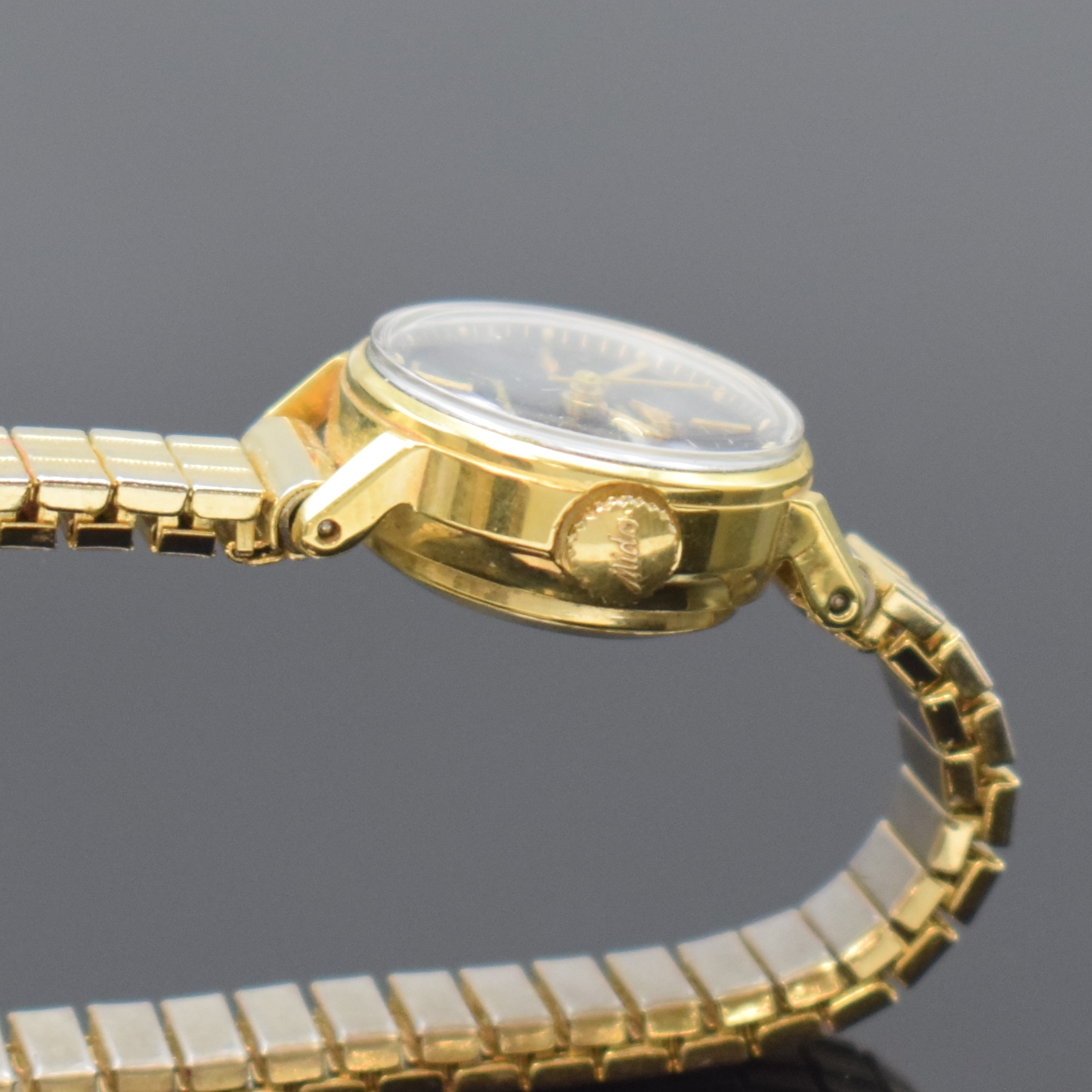 Detail f: Konvolut: 3 MIDO Damenarmbanduhren, Schweiz um 1960, alle Automatik, 2 x in GG 585/000, 1 x verg., 2 x Modell Powerwind im Monocoque- Geh., 1 x ...