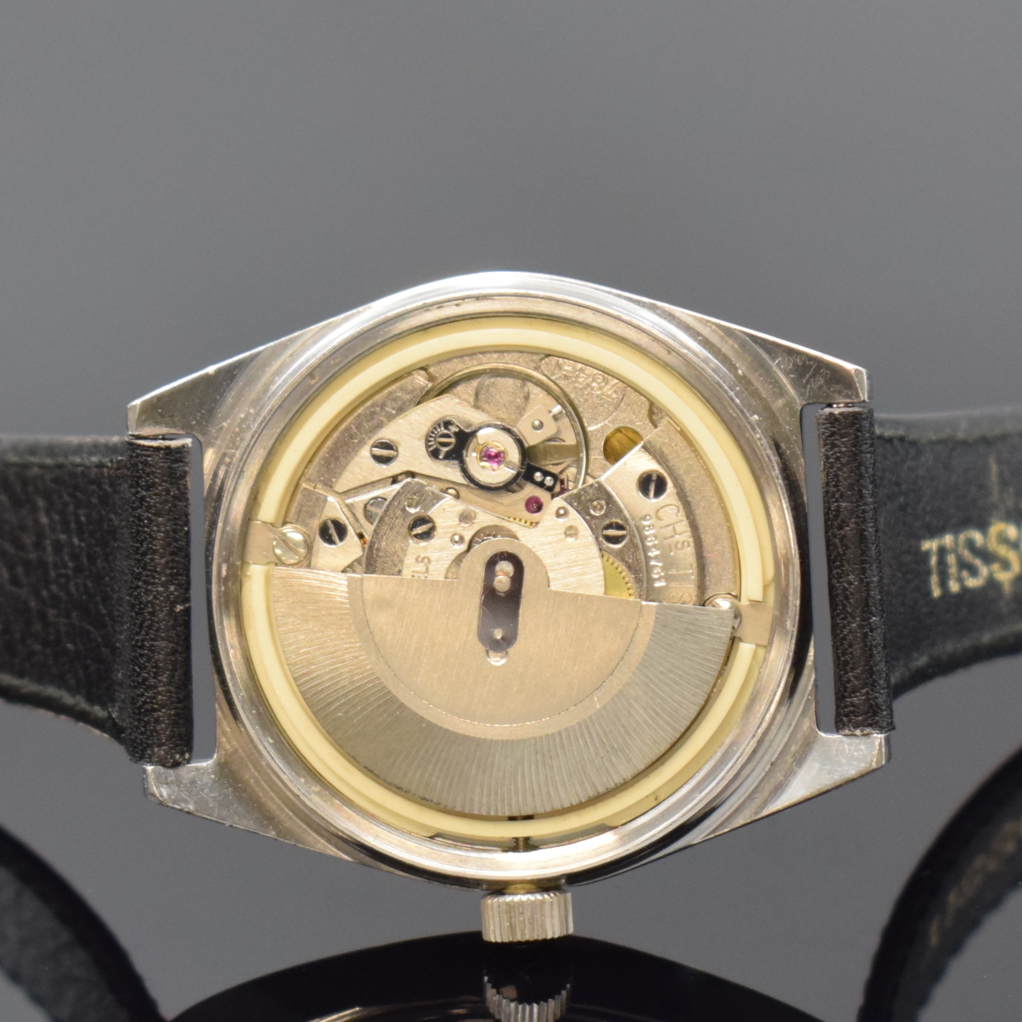 Detail j: TISSOT PR516 und 6 weitere Automatik Armbanduhren, Schweiz ca. 1940 - 1970, 1) Tissot PR516, verschr. Stahlgeh., silb. Zifferbl., vern. Werk Kal. ...