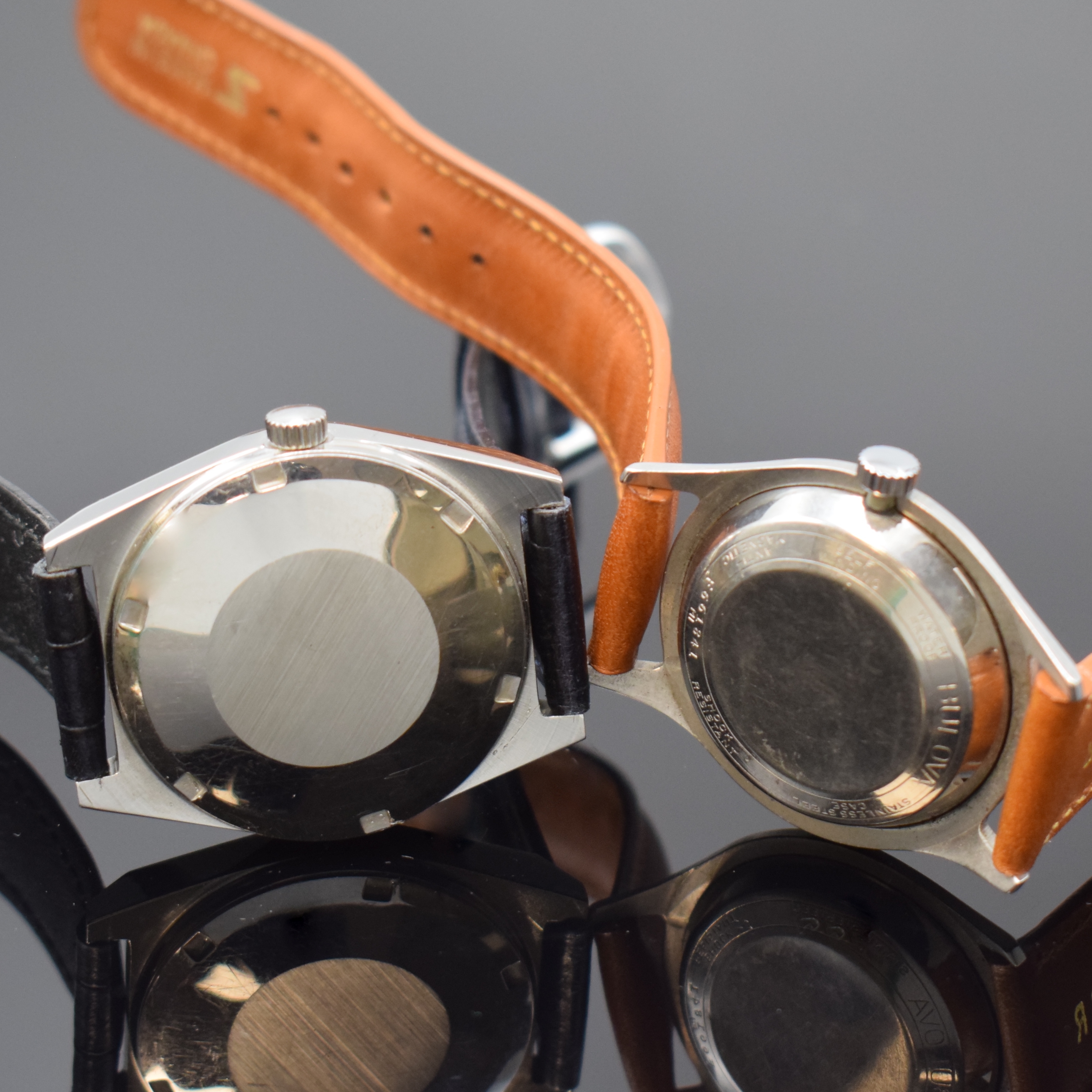 Detail m: TISSOT PR516 und 6 weitere Automatik Armbanduhren, Schweiz ca. 1940 - 1970, 1) Tissot PR516, verschr. Stahlgeh., silb. Zifferbl., vern. Werk Kal. ...