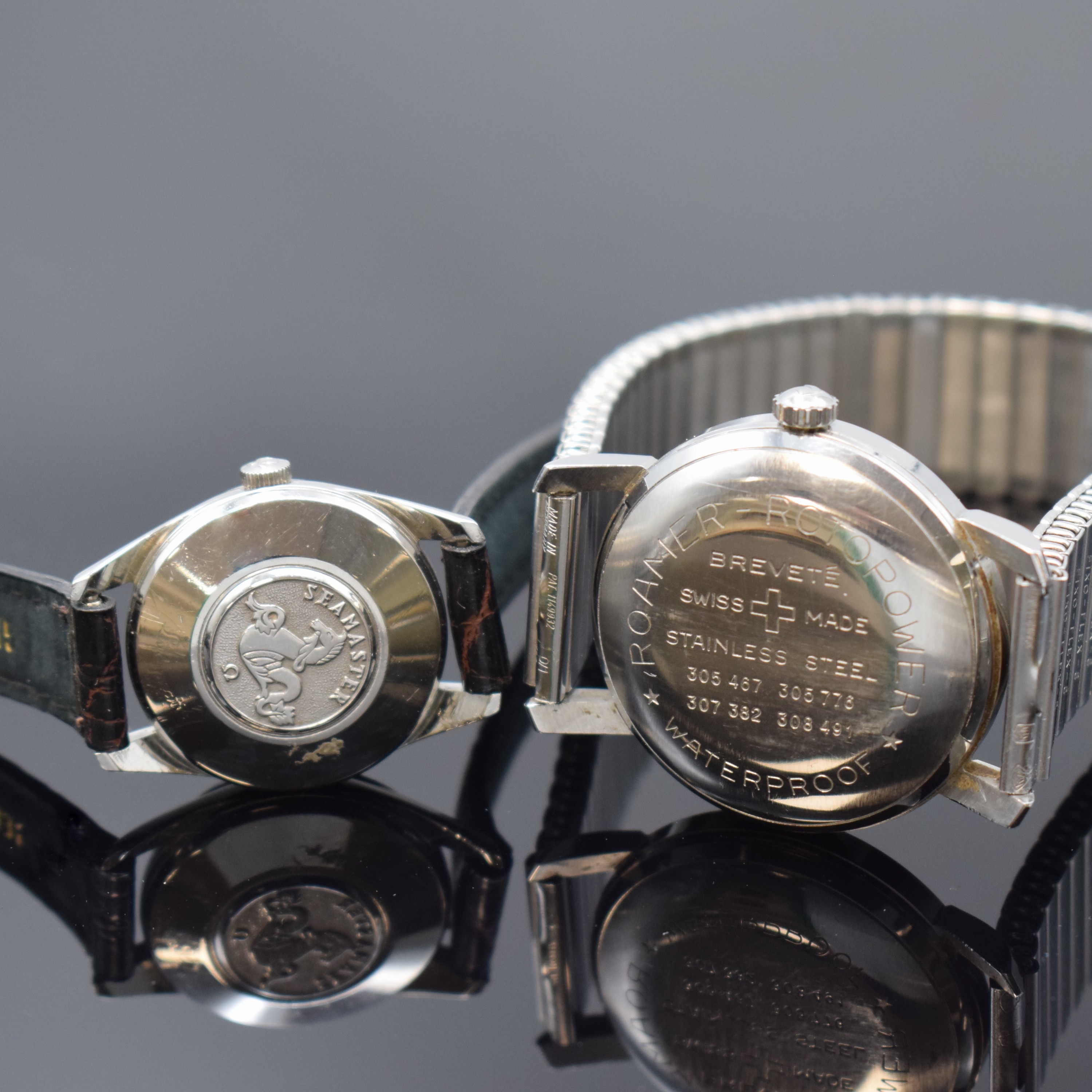 Detail n: TISSOT PR516 und 6 weitere Automatik Armbanduhren, Schweiz ca. 1940 - 1970, 1) Tissot PR516, verschr. Stahlgeh., silb. Zifferbl., vern. Werk Kal. ...