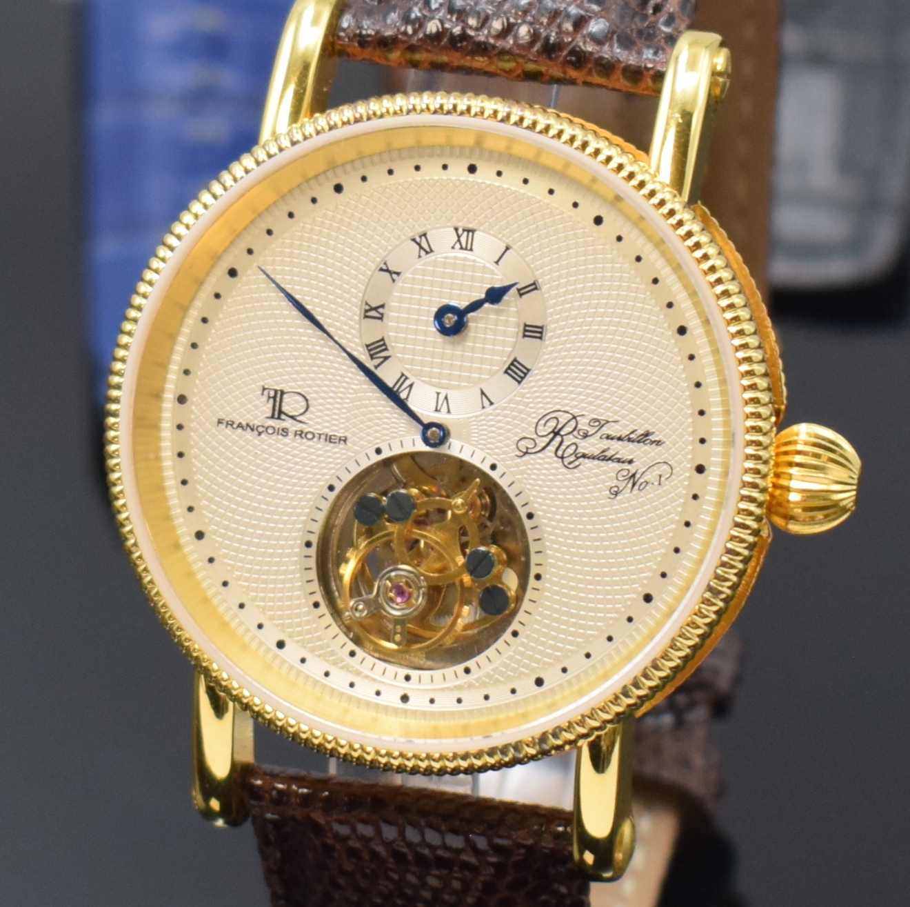 Detail a: Francois Roitier Armbanduhr mit TOURBILLON sowie 10 weitere Armbanduhren, Russland/ Schweiz/Asien ca. 1980 - 2020, Handaufzug/ Automatik, 7 x ...