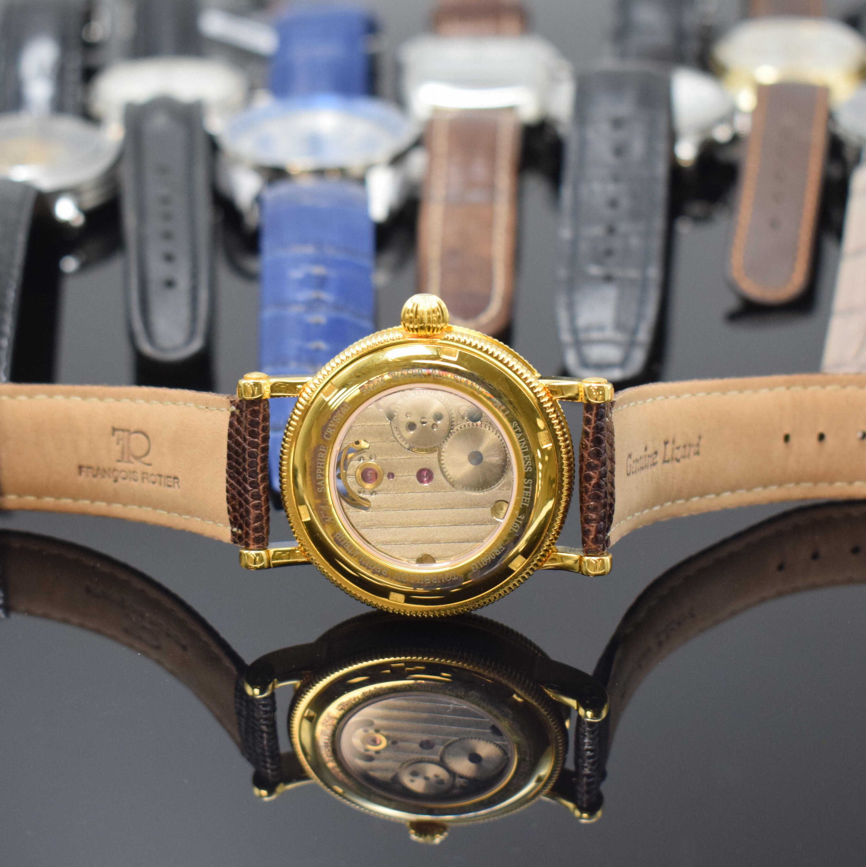 Detail d: Francois Roitier Armbanduhr mit TOURBILLON sowie 10 weitere Armbanduhren, Russland/ Schweiz/Asien ca. 1980 - 2020, Handaufzug/ Automatik, 7 x ...