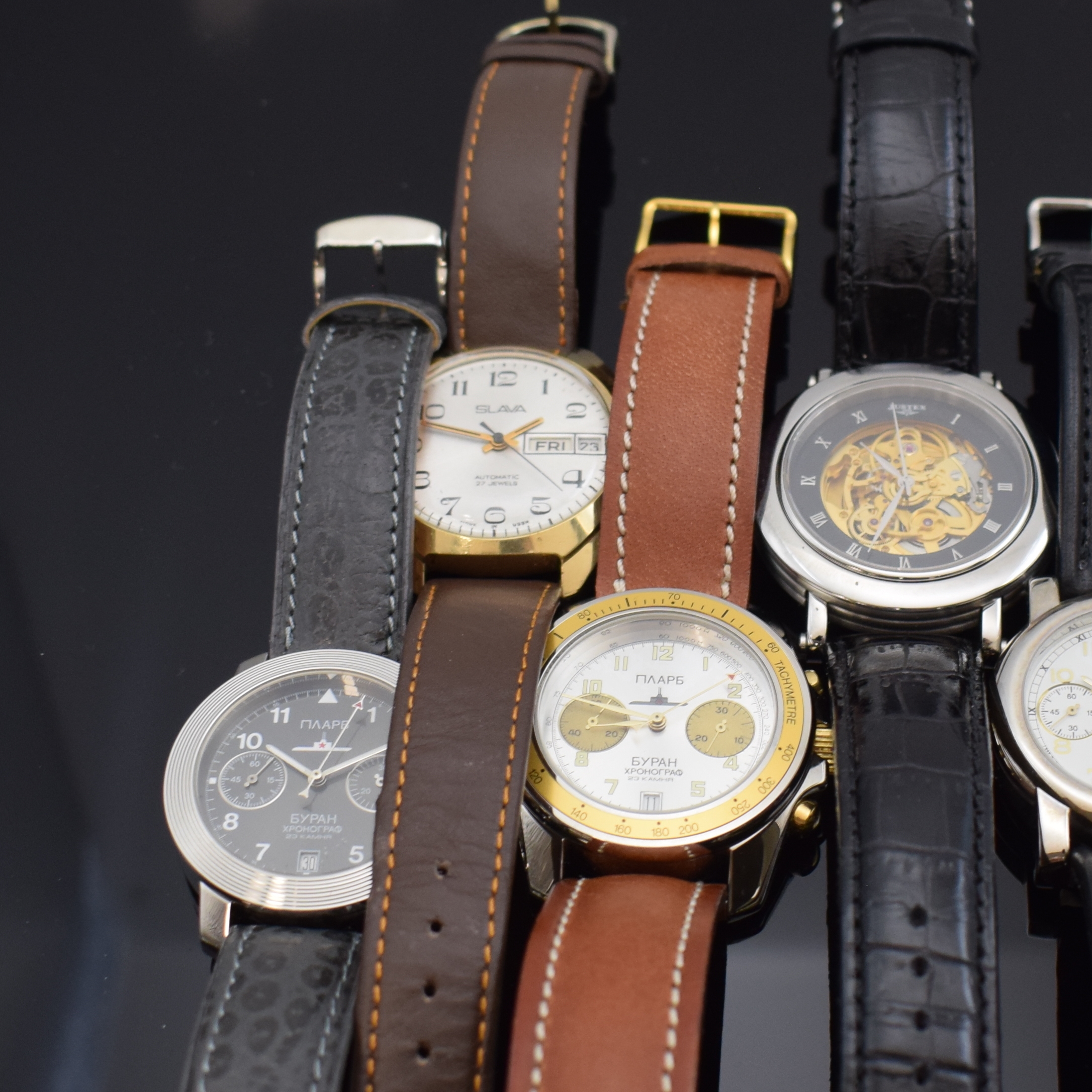 Detail f: Francois Roitier Armbanduhr mit TOURBILLON sowie 10 weitere Armbanduhren, Russland/ Schweiz/Asien ca. 1980 - 2020, Handaufzug/ Automatik, 7 x ...