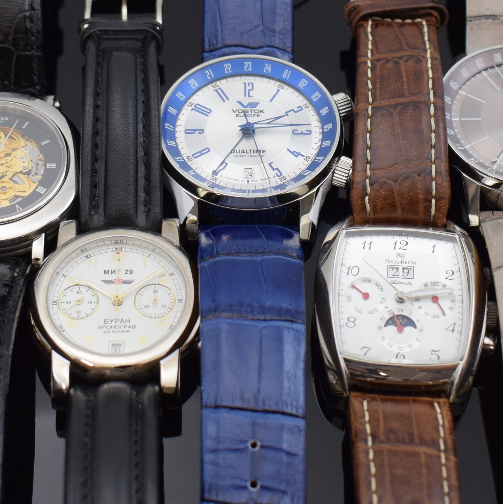 Detail g: Francois Roitier Armbanduhr mit TOURBILLON sowie 10 weitere Armbanduhren, Russland/ Schweiz/Asien ca. 1980 - 2020, Handaufzug/ Automatik, 7 x ...