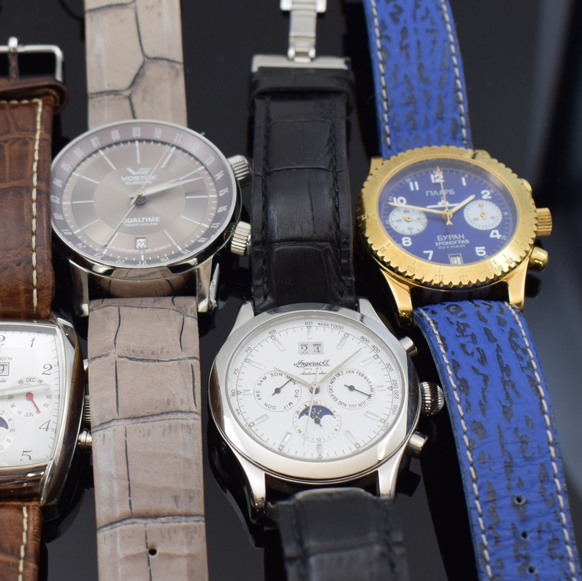 Detail h: Francois Roitier Armbanduhr mit TOURBILLON sowie 10 weitere Armbanduhren, Russland/ Schweiz/Asien ca. 1980 - 2020, Handaufzug/ Automatik, 7 x ...