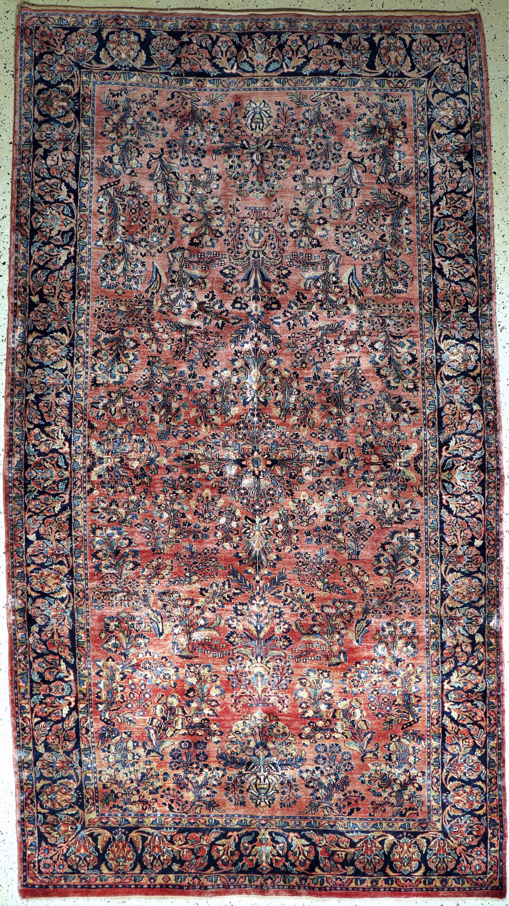 Us Re-Import Sarogh, Persien, Anfang 20.Jhd, Wolle auf Baumwolle, ca. 340 x 192 cm,gereinigt, EHZ: 2