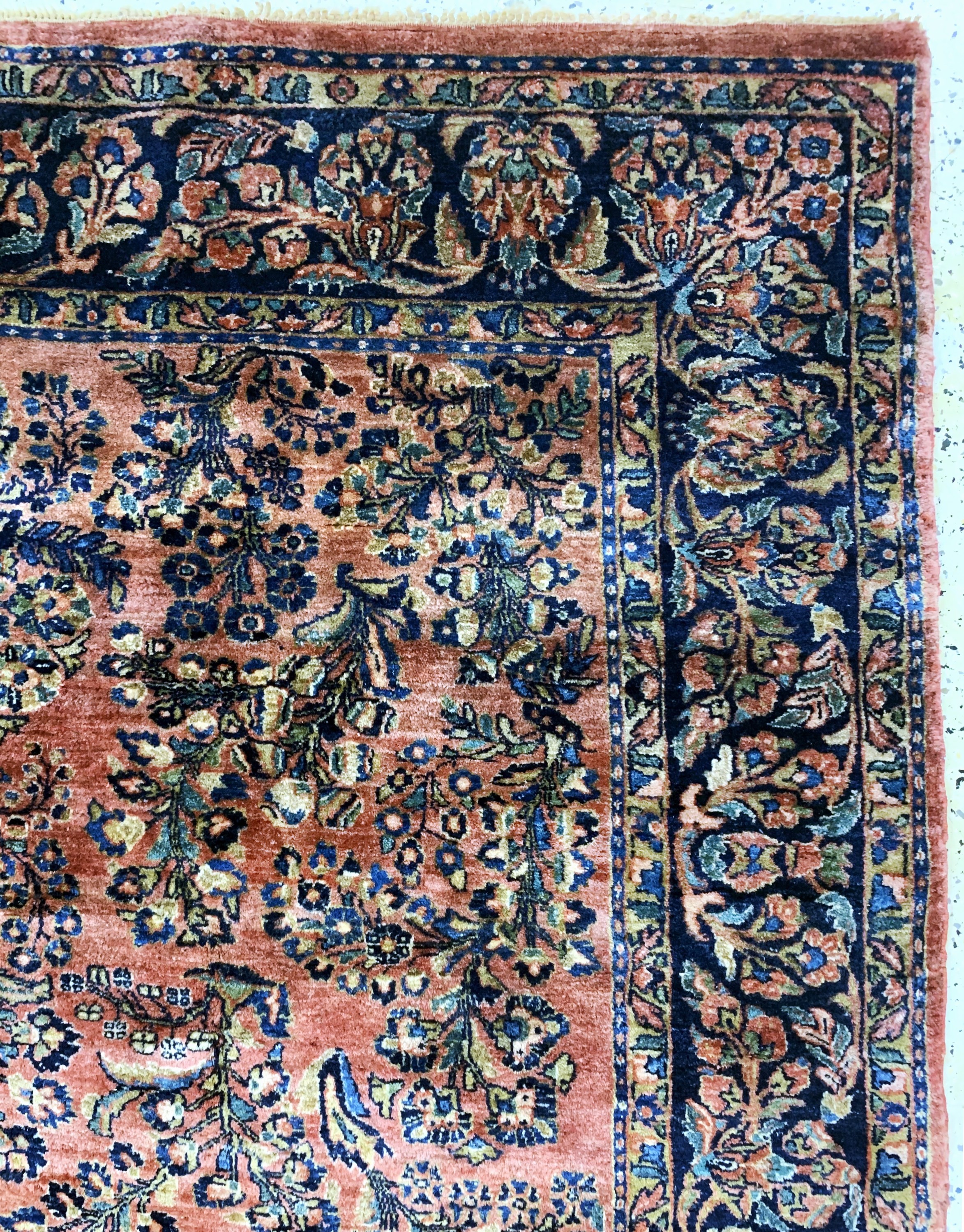 Detail e: Us Re-Import Sarogh, Persien, Anfang 20.Jhd, Wolle auf Baumwolle, ca. 340 x 192 cm,gereinigt, EHZ: 2