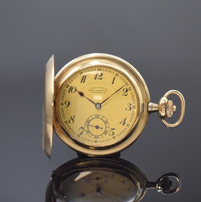 Image KARL W. HÖHNEL Glashütte SA vergoldete Herrensavonette, Deutschland um 1925, ...