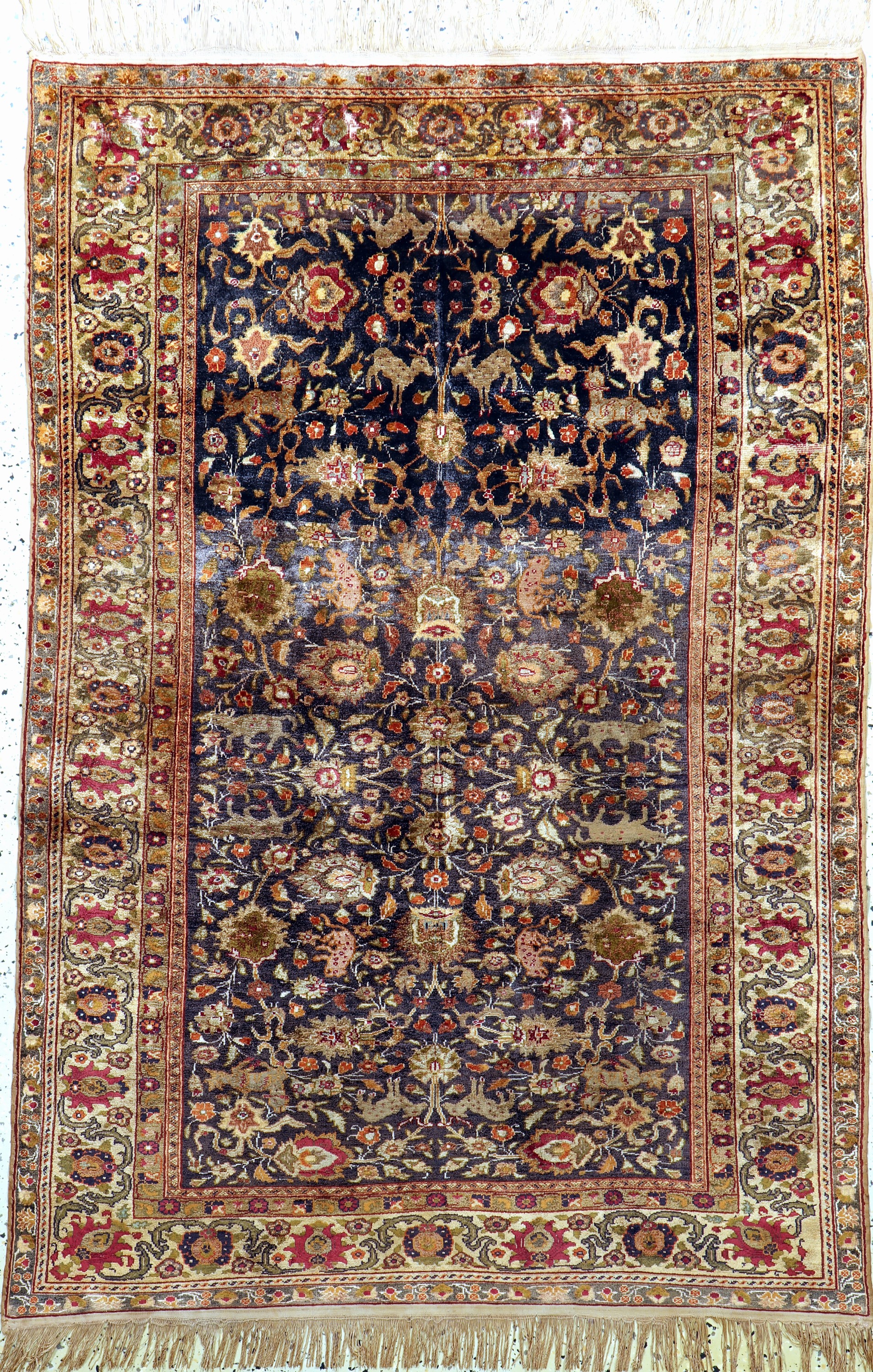 Kayseri Flosch, Türkei, Anfang 20.Jhd, merzerisierte Baumwolle, ca. 175 x 120 cm, EHZ: 2(oxidiert)