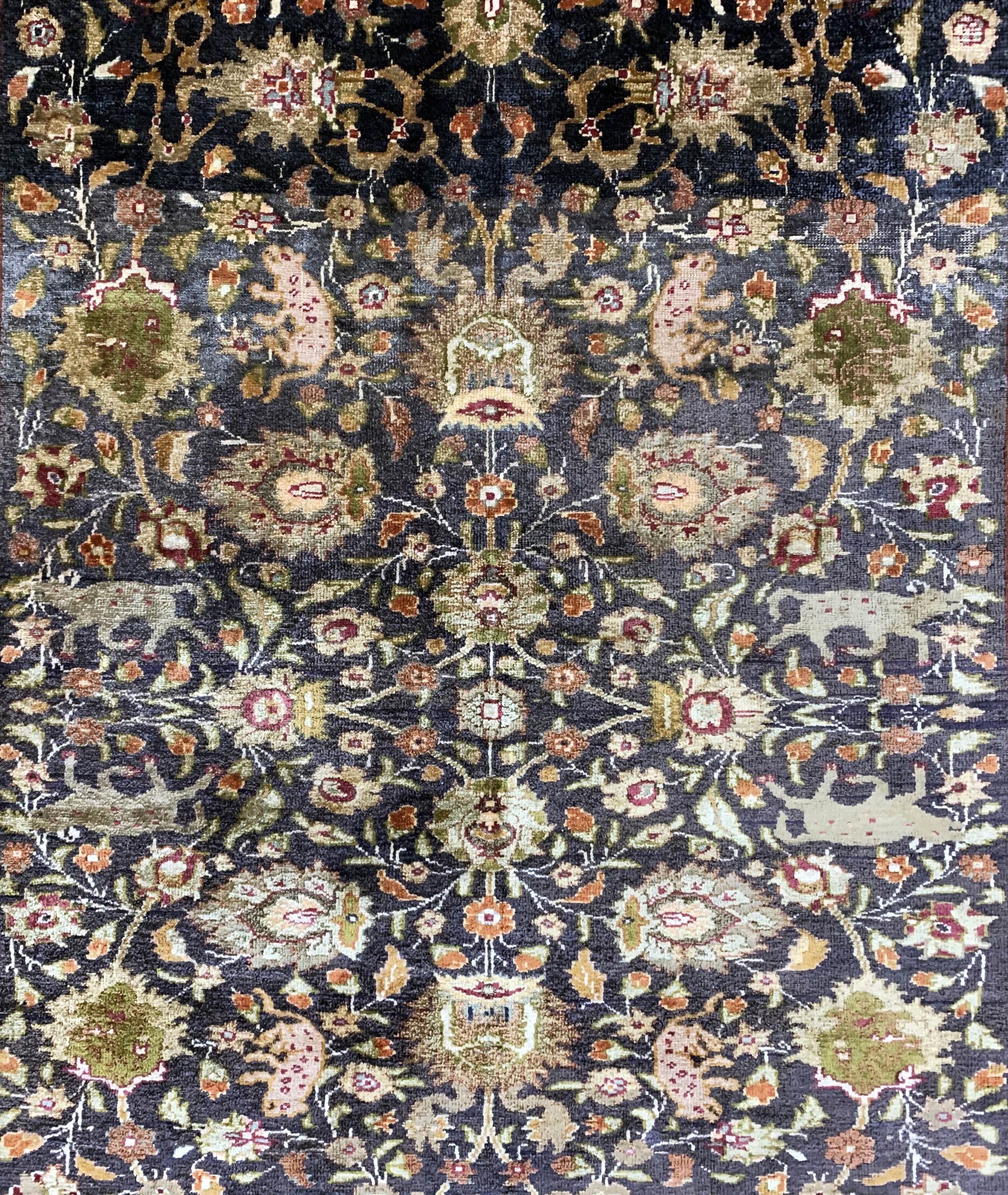 Detail b: Kayseri Flosch, Türkei, Anfang 20.Jhd, merzerisierte Baumwolle, ca. 175 x 120 cm, EHZ: 2(oxidiert)