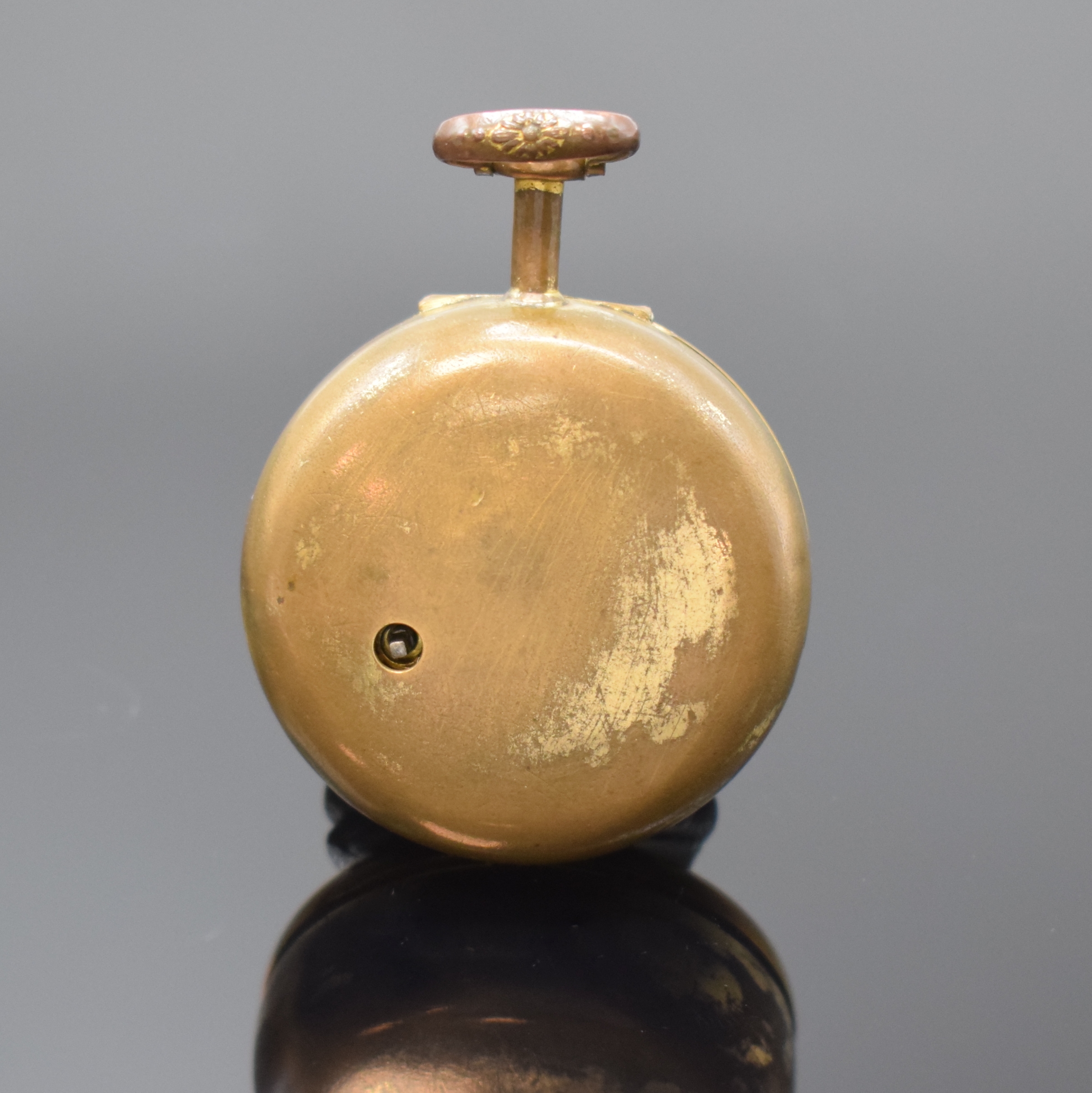 Detail e: MARWICK MARKHAM und eine weitere vergoldete Spindeltaschenuhr, London um 1720/1800, Schlüsselaufzug, 1x Übergeh., 1x Großscharnier, Gehäuse ...