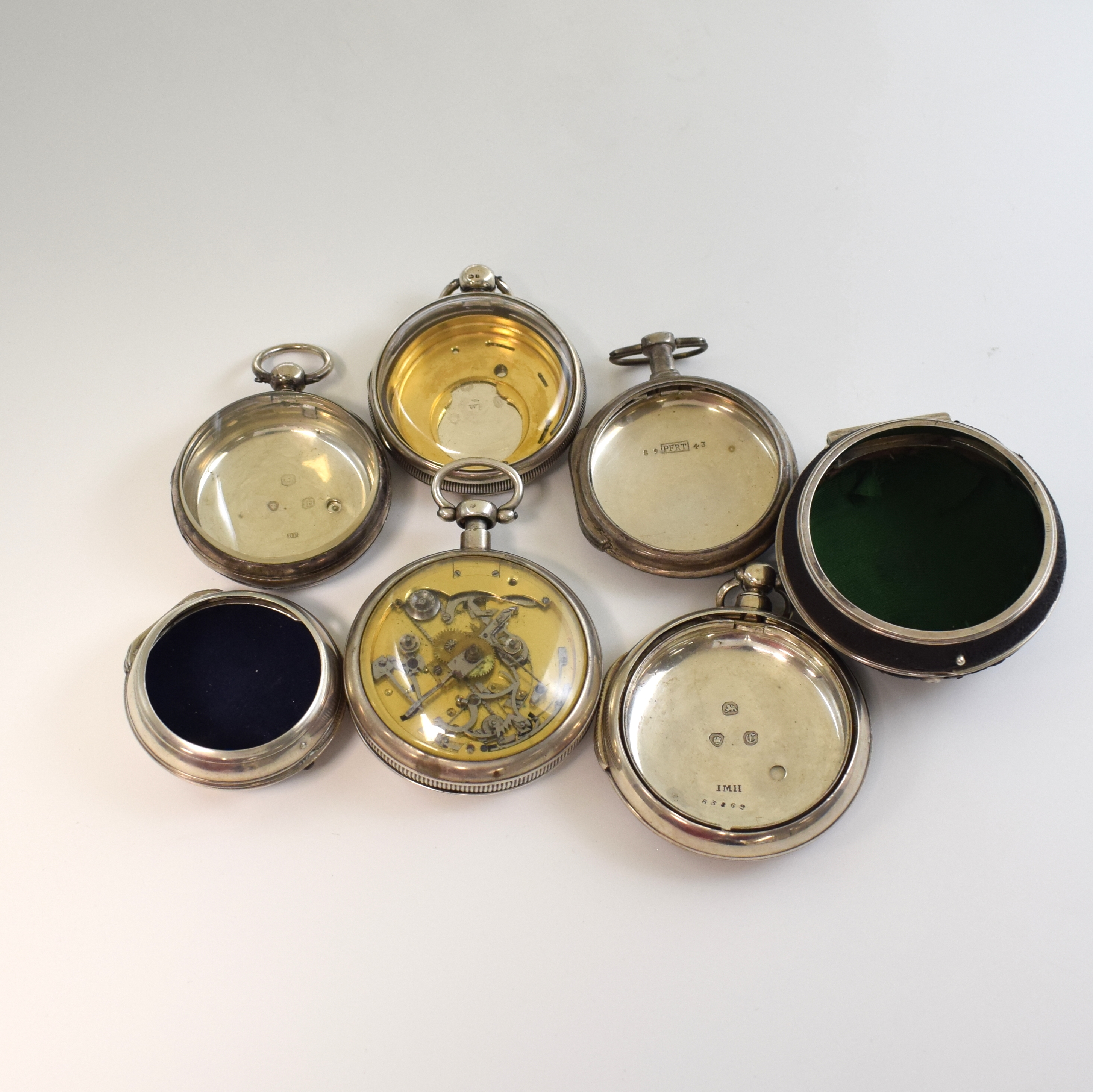 JEAN ANTOINE LAGIER Spindeltaschenuhr mit 1/4 Stunden-Repetition und Wecker sowie 4 Silbergehäuse und 3 Übergehäuse, Schweiz um 1800, Gehäuse ...
