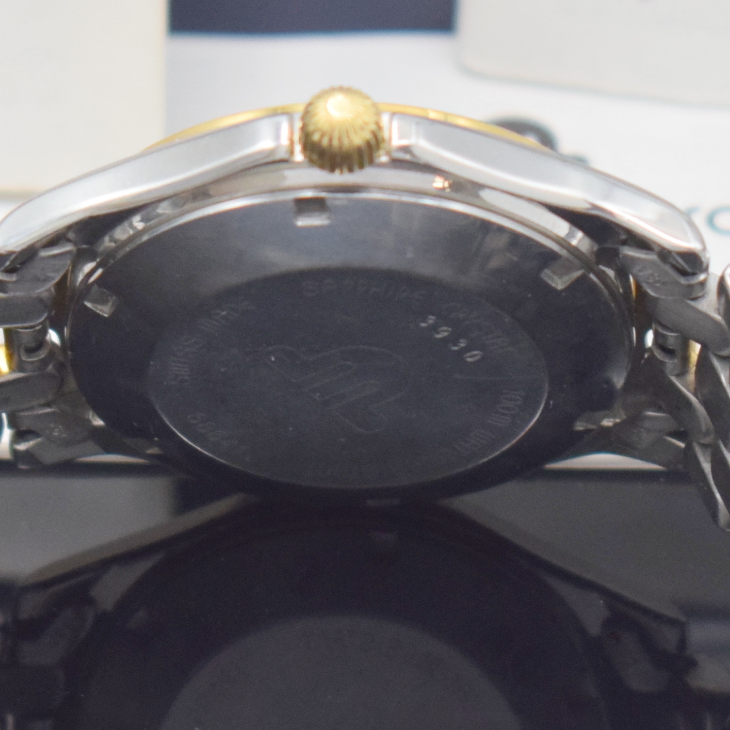 Detail f: MAURICE LACROIX Pontos Herrenarmbanduhr Referenz 2506, Schweiz verk. lt. Pap. 03/1996, Automatik, Stahl Geh., Boden u. Krone verschr., Stahlband m. ...