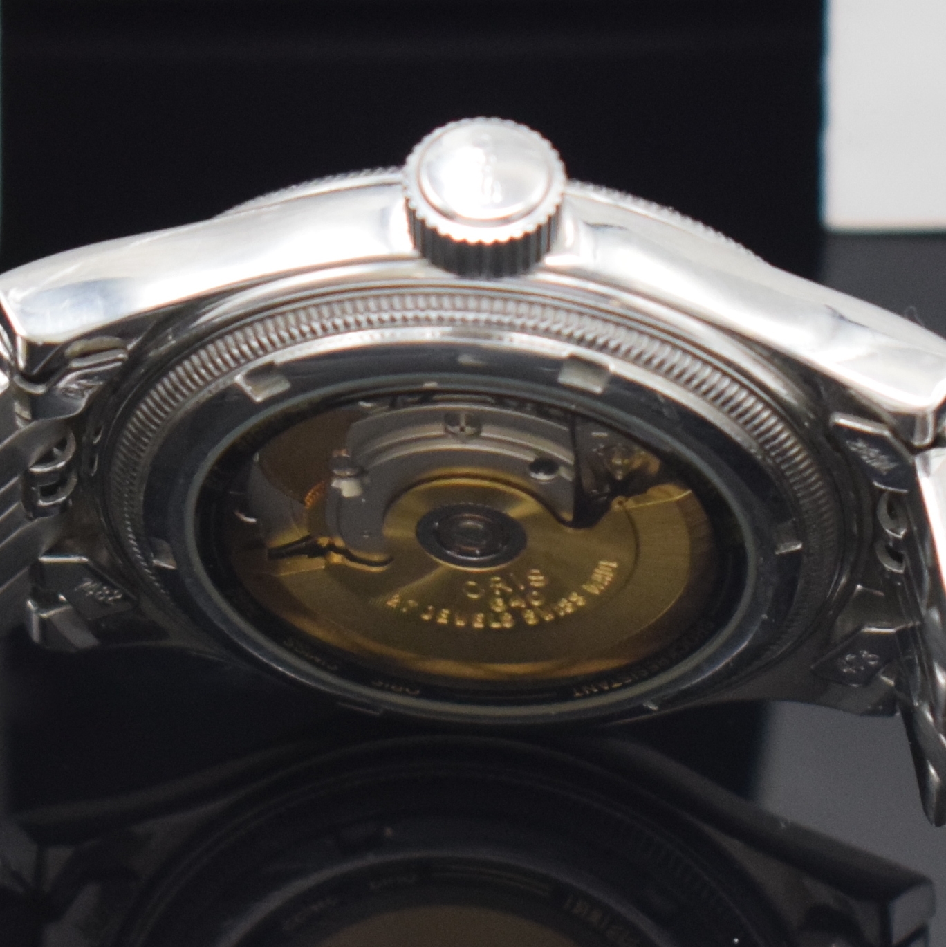 Detail f: ORIS Big Crown Herrenarmbanduhr Referenz 7482, Schweiz verk. lt. Pap. 02/2003, Automatik, Stahl Geh., orig. Stahlband m. Faltschl., beids. vergl., ...