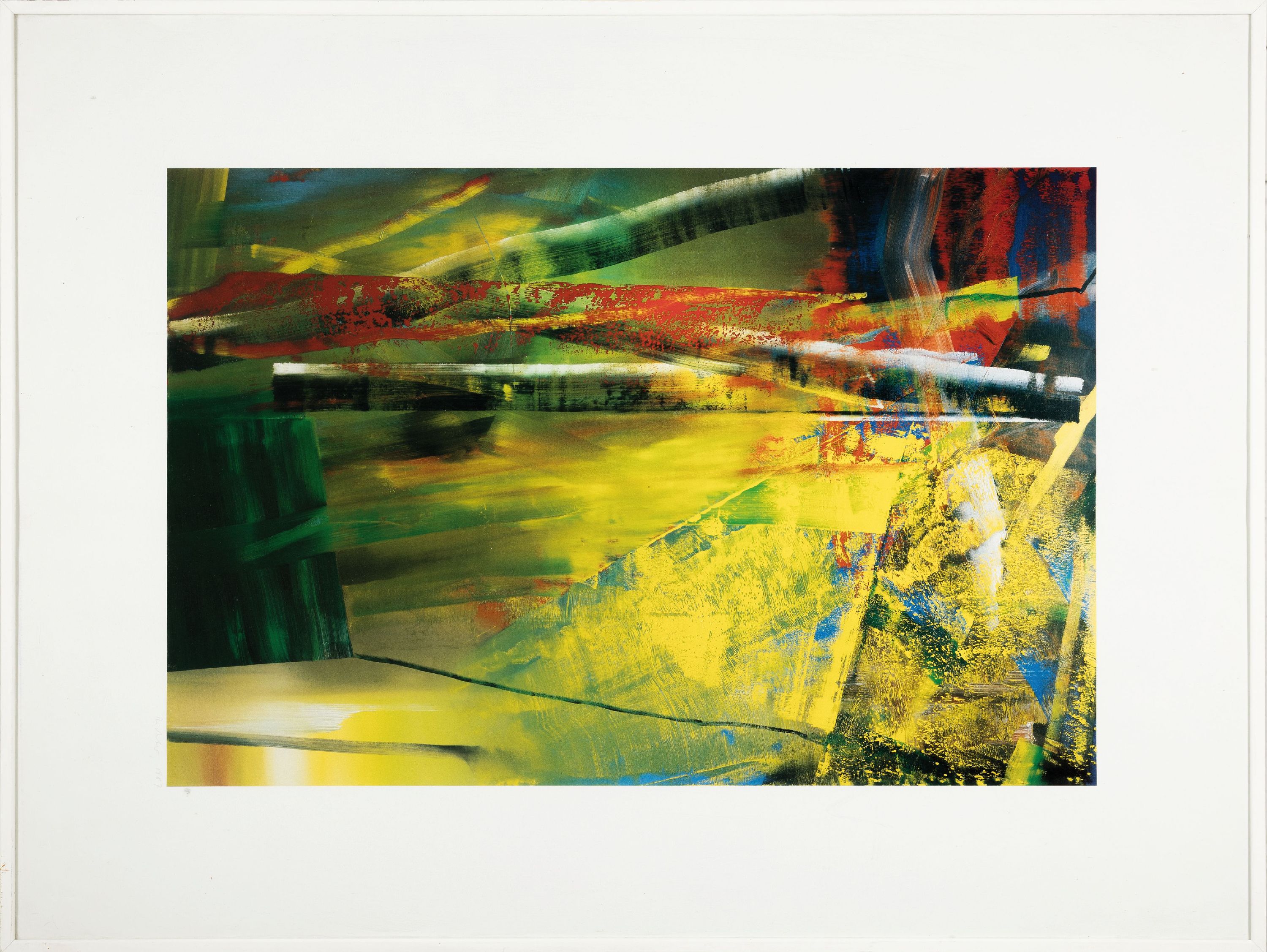 Detail k: Gerhard Richter, geb. 1932, Viktoria I, Farboffset, drucksigniert und dat. 1987, ca. 60x40cm, R. ca. 81x61cm