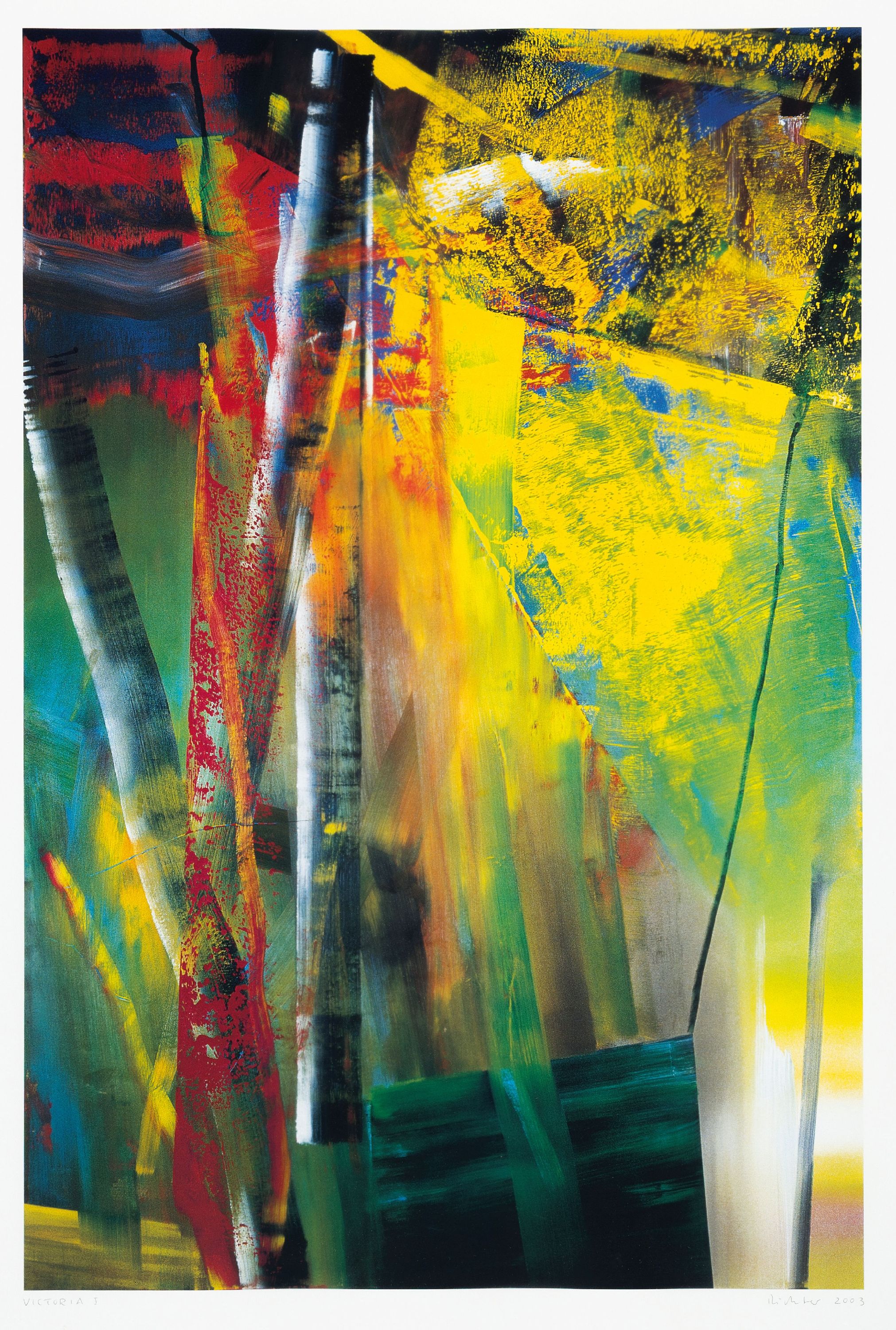 Gerhard Richter, geb. 1932, Viktoria I, Farboffset, drucksigniert und dat. 2003, ca. 60x40cm, R. ca. 84x65cm