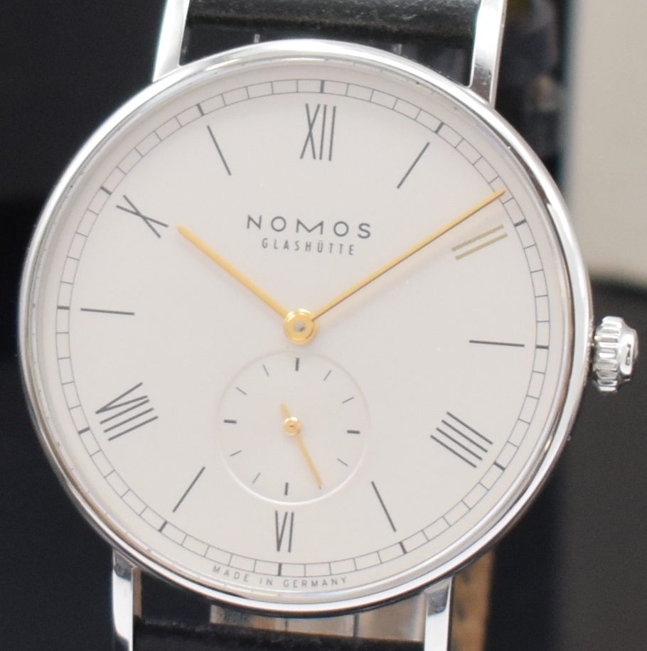 Detail a: NOMOS Glashütte Ludwig für Ludwig II auf 125 Stück limitierte Herrenarmbanduhr, Deutschland verk. lt. Pap. 12/2011, Handaufzug, beids. vergl., ...
