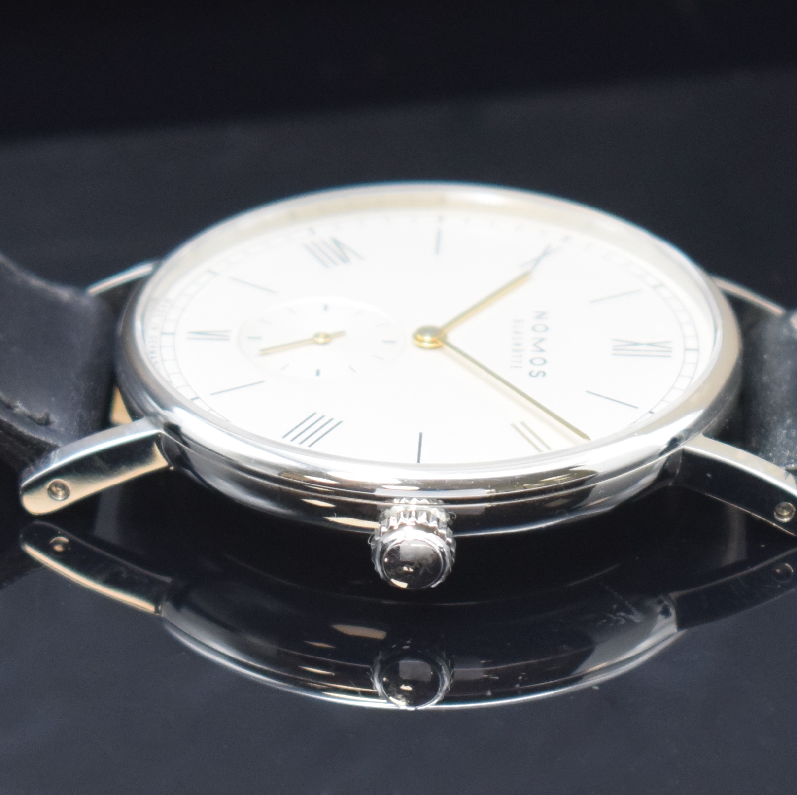 Detail c: NOMOS Glashütte Ludwig für Ludwig II auf 125 Stück limitierte Herrenarmbanduhr, Deutschland verk. lt. Pap. 12/2011, Handaufzug, beids. vergl., ...