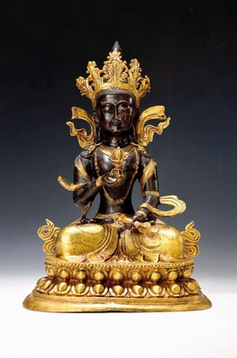 Image Tathagata Vajrasattva - Der Reinigende Buddha mit Glocke und Vajra in den Händen, ...