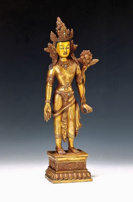 Image Bodhisattva Padmapani - "Der Lotusträger", Nepal, 20. Jh., ...