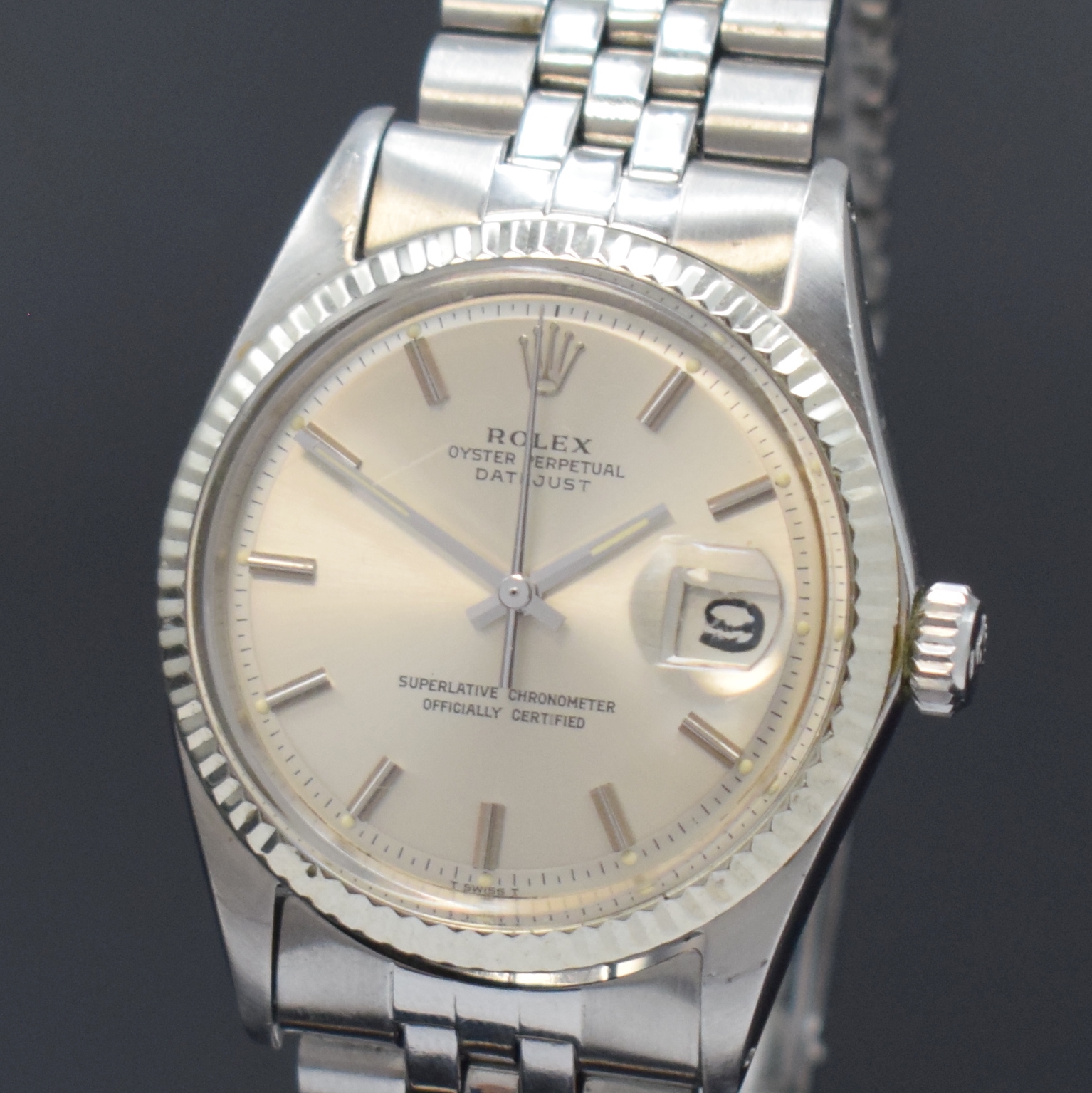 Detail a: ROLEX Oyster Perpetual Datejust Herrenarmbanduhr Referenz 1601, Schweiz um 1967, Automatik, Chronometer der Superlative in Edelstahl inkl. orig. ...