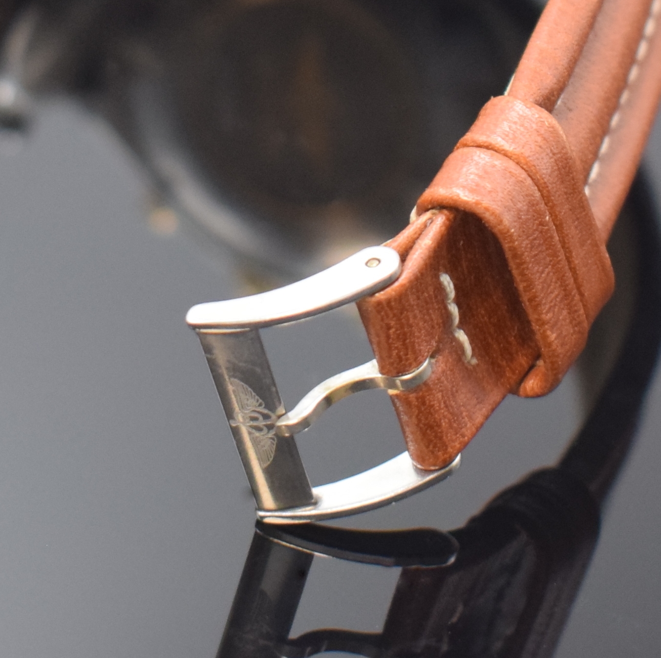 Detail b: BREITLING Chronomat Herrenarmbanduhr Referenz 81.950, Schweiz um 1990, Automatik, Gehäuse in Edelstahl/Gold komb. inkl. Breitling Lederband m. ...
