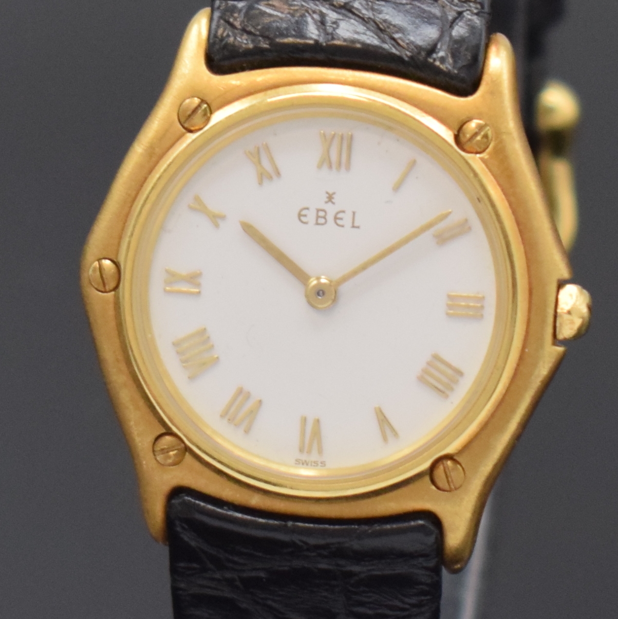 Detail a: EBEL Sport Classic Damenarmbanduhr in GG 750/000 Referenz 881908, Schweiz um 1990, quarz, Monocoque-Geh., Lünette gegen Geh. 5- fach verschr., orig. ...
