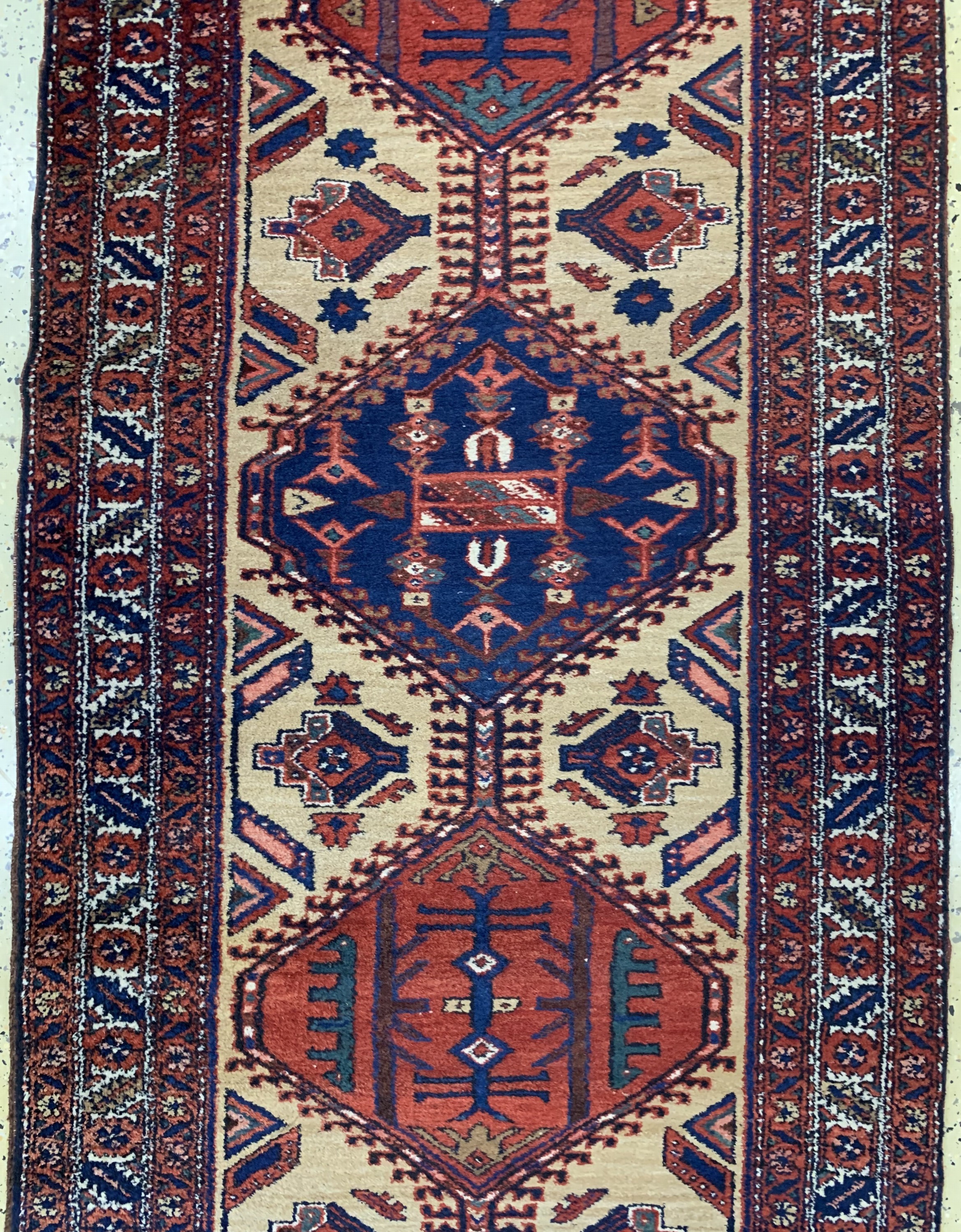 Detail c: Meschgin , Persien, Wolle auf Baumwolle, ca. 445 x 102 cm, EHZ: 2