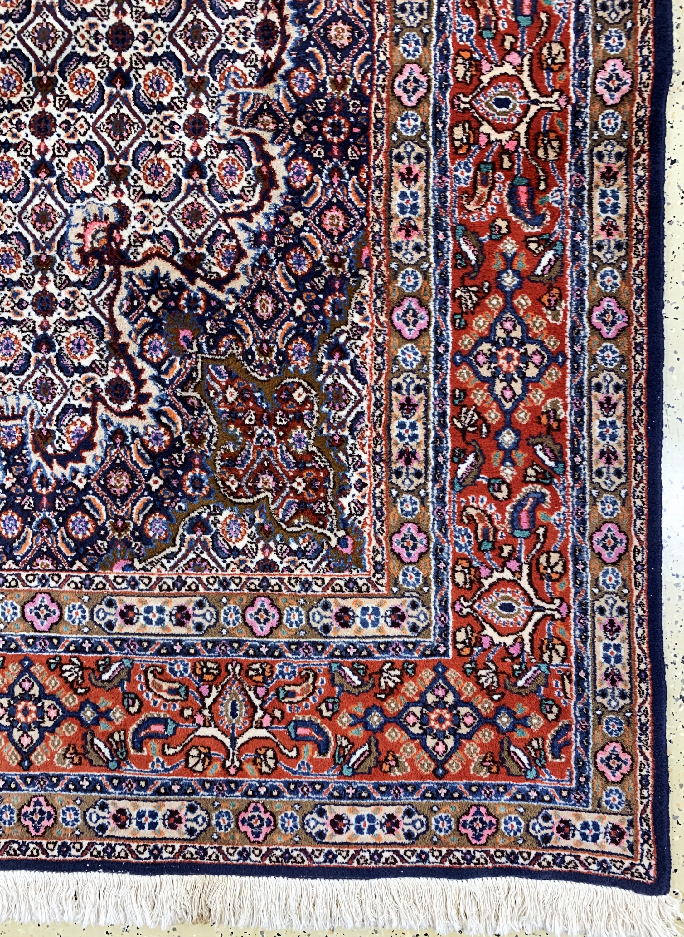 Detail a: Mud, Persien, Ende 20.Jhd, Wolle auf Baumwolle, ca. 314 x 214 cm, EHZ: 2
