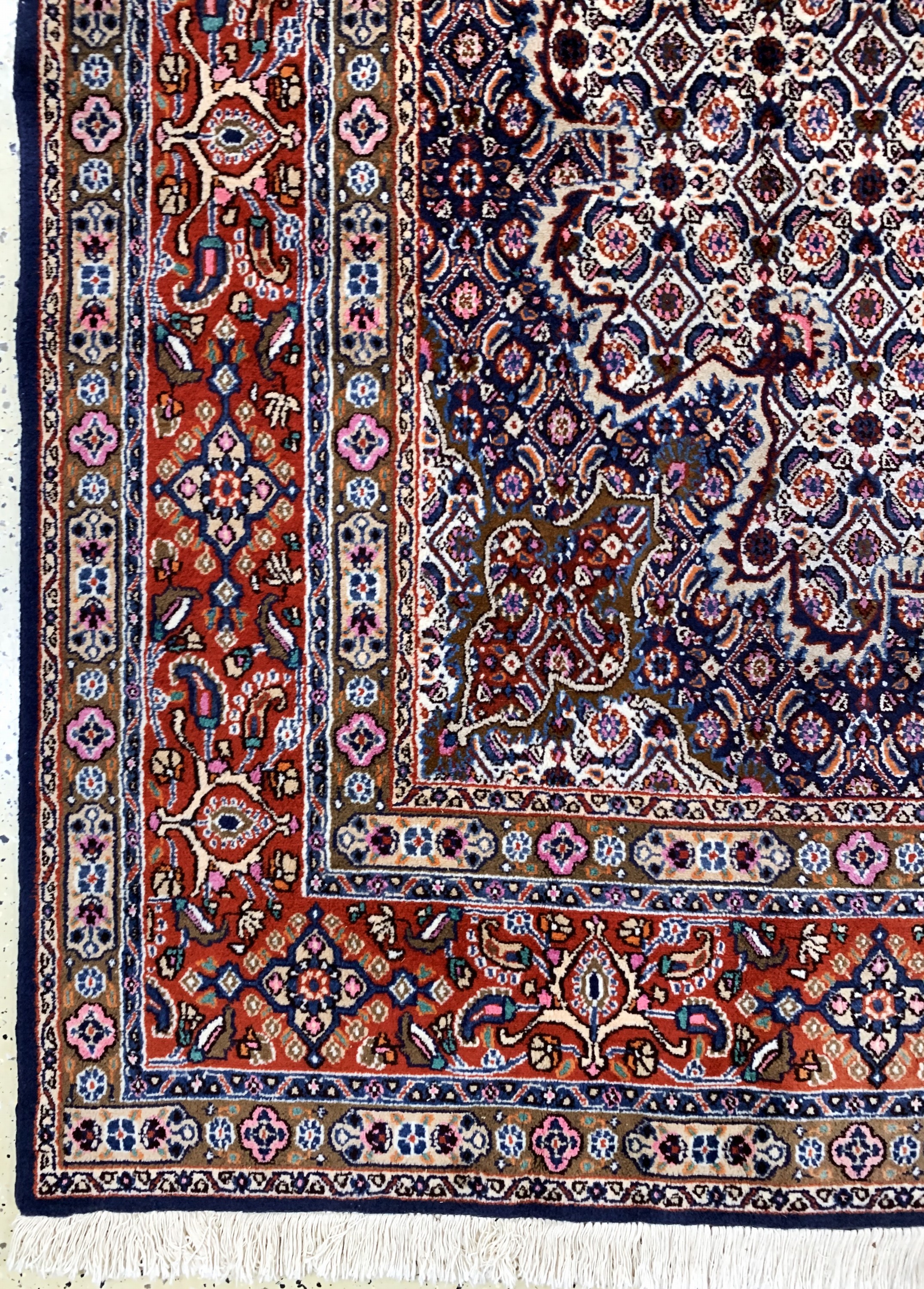 Detail b: Mud, Persien, Ende 20.Jhd, Wolle auf Baumwolle, ca. 314 x 214 cm, EHZ: 2