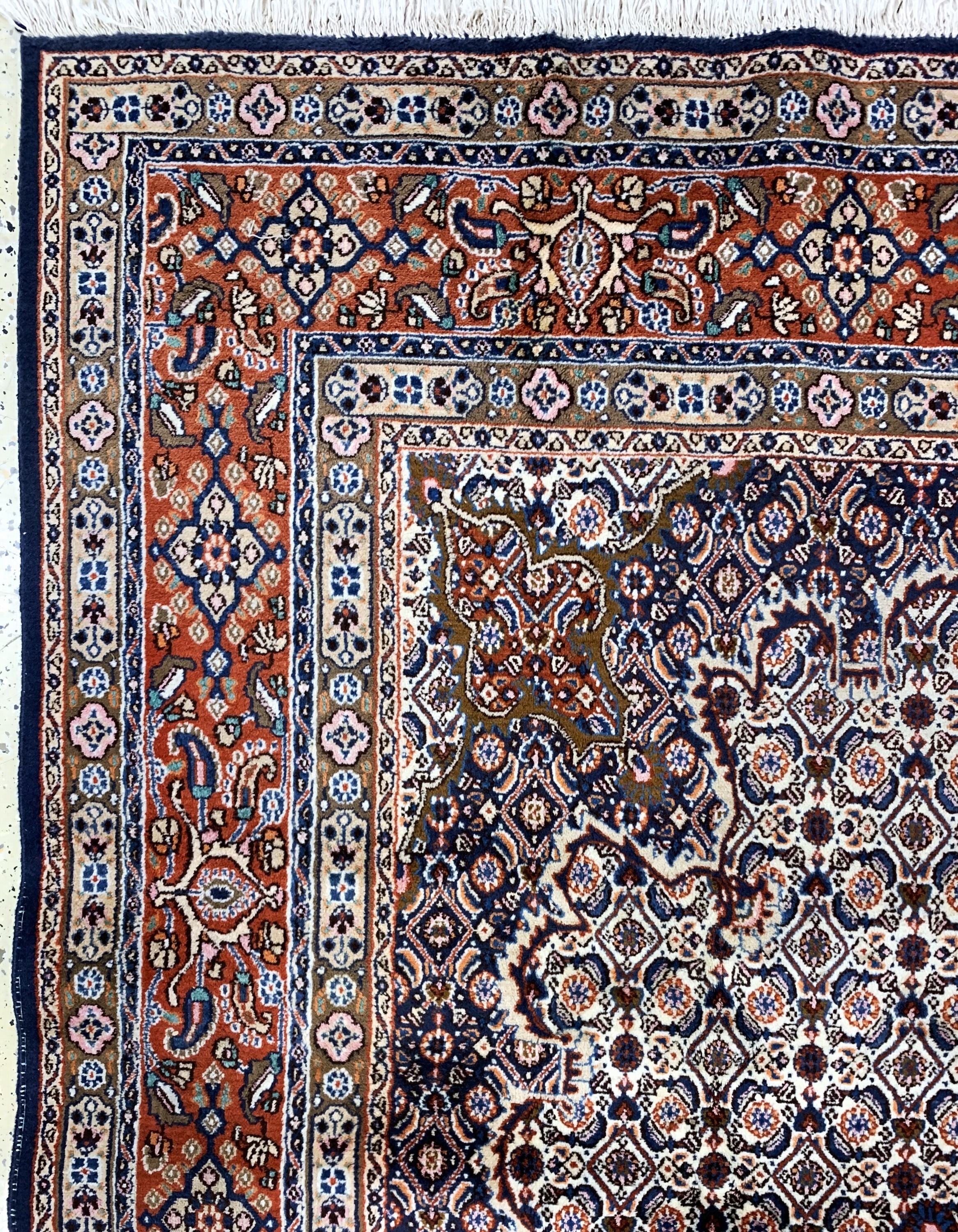 Detail d: Mud, Persien, Ende 20.Jhd, Wolle auf Baumwolle, ca. 314 x 214 cm, EHZ: 2