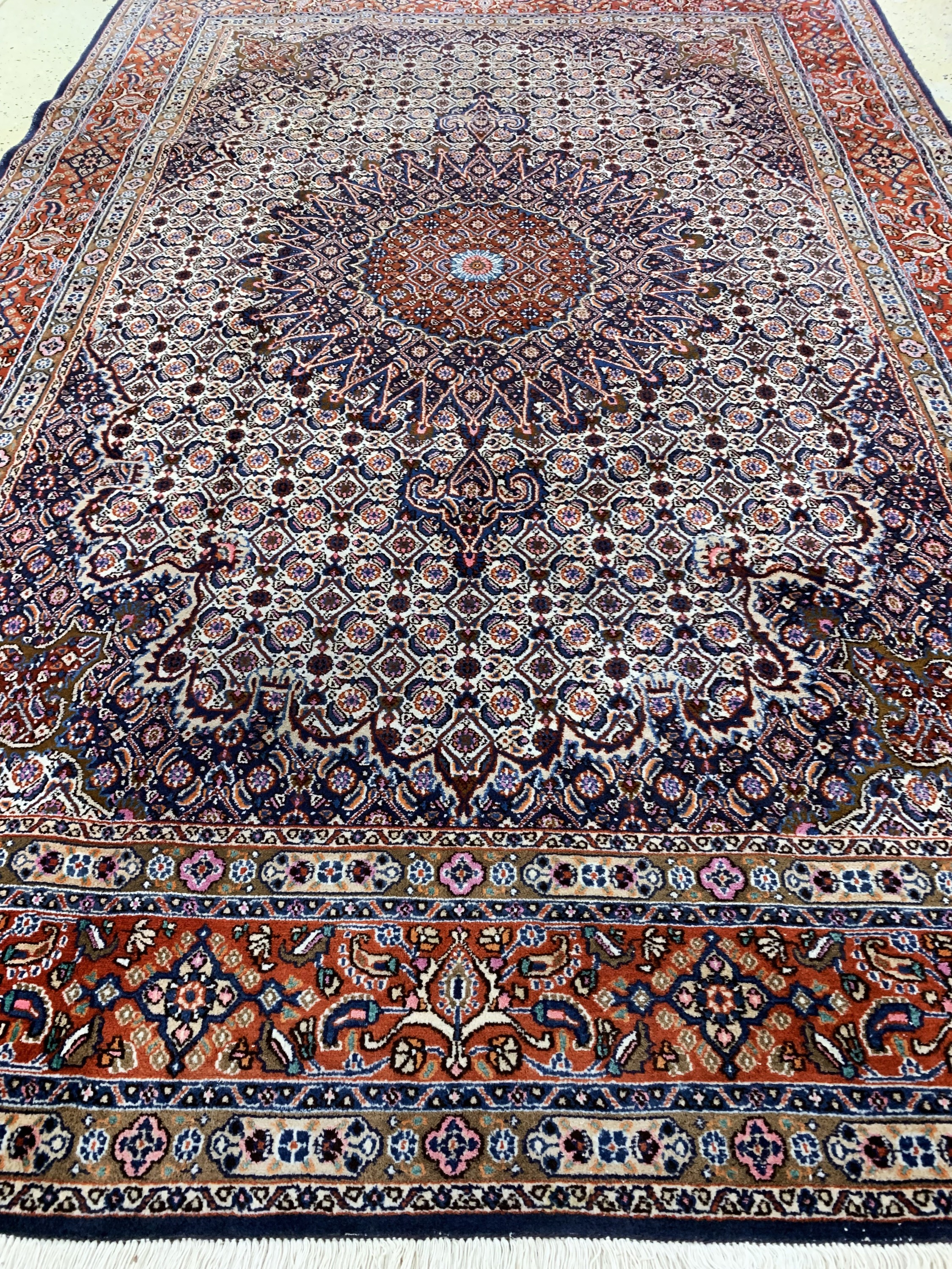 Detail f: Mud, Persien, Ende 20.Jhd, Wolle auf Baumwolle, ca. 314 x 214 cm, EHZ: 2