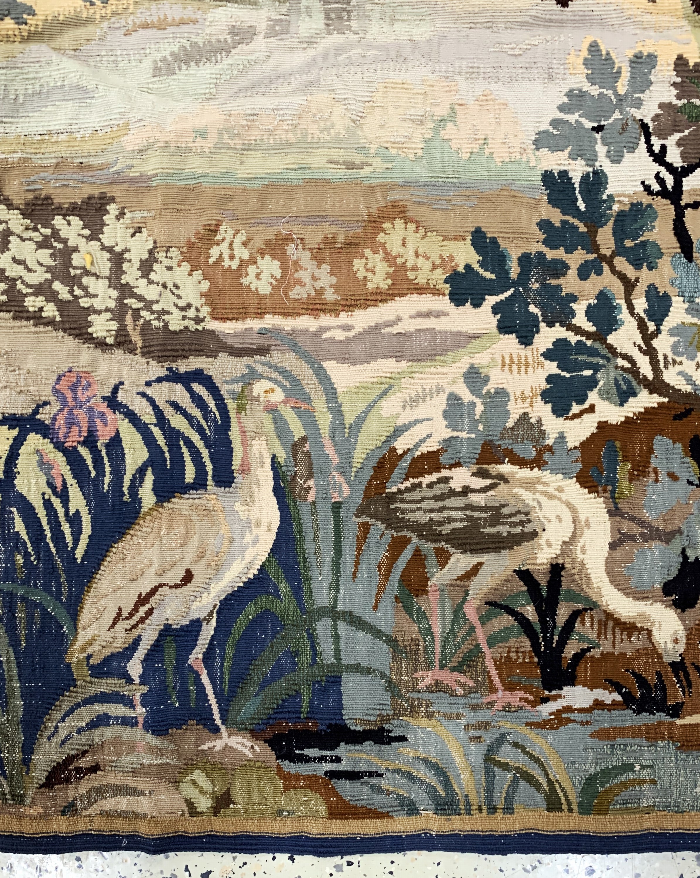 Detail d: Tapisserie alt, Belgien, Anfang 20.Jhd, Wolle auf Baumwolle, ca. 223 x 198 cm, EHZ: 2